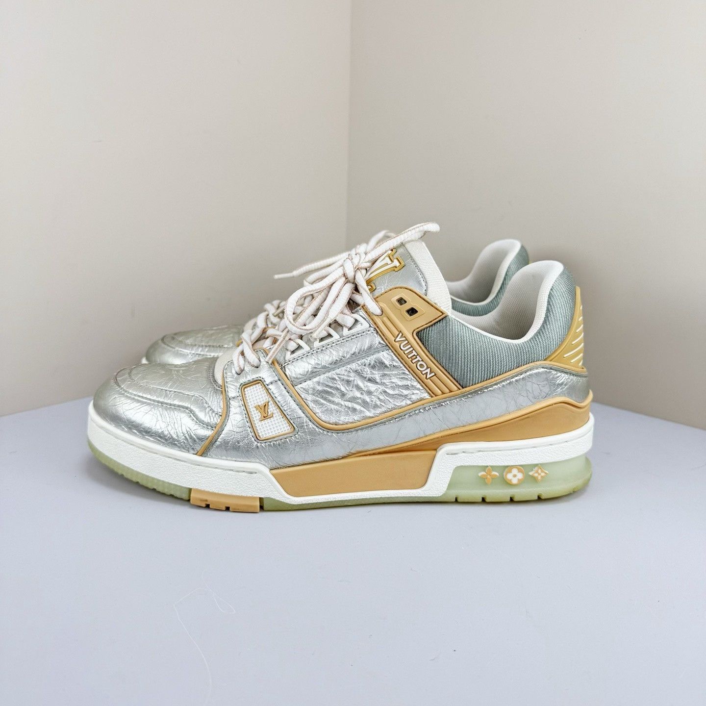 Louis Vuitton Louis Vuitton Tinfoil Silver Trainer Sneakers Size US 8 / EU 41 - 1 Thumbnail