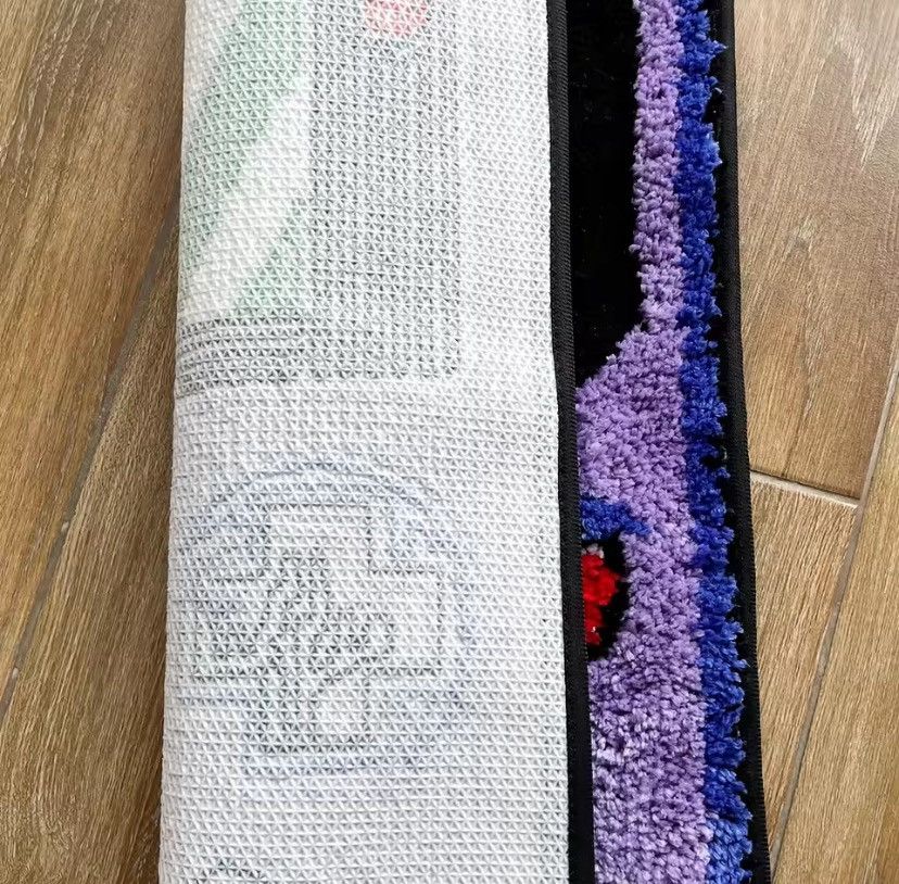 Other Purple Flocked Game Console Rug Pattern Floor Mat Size ONE SIZE - 5 Thumbnail