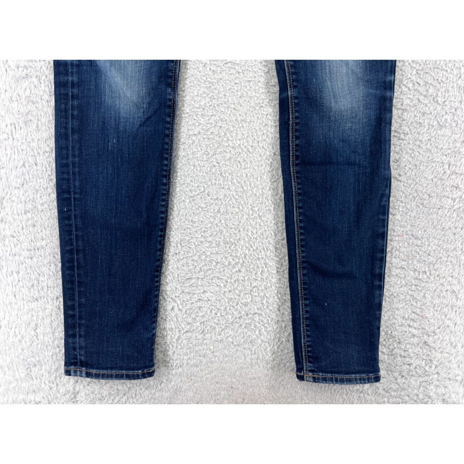 Lucky Brand Lucky Brand Jeans Women 2 Blue Denim Tapered Skinny Low Rise 5-Pocket Cotton Blend Size 26" / US 2 / IT 38 - 5 Thumbnail