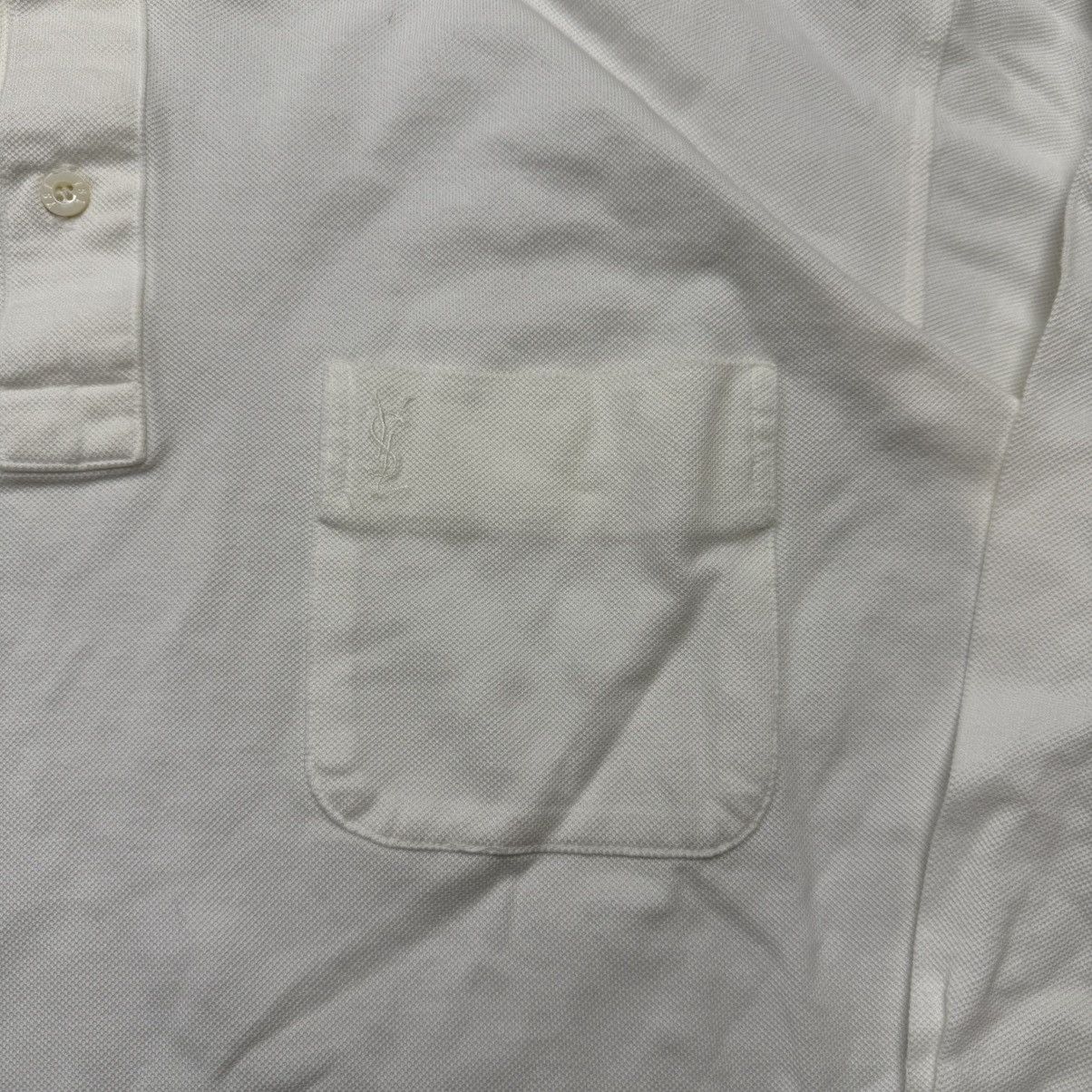 Yves Saint Laurent Yves Saint Laurent Long Sleeve Polo Shirt Size US L / EU 52-54 / 3 - 2 Thumbnail