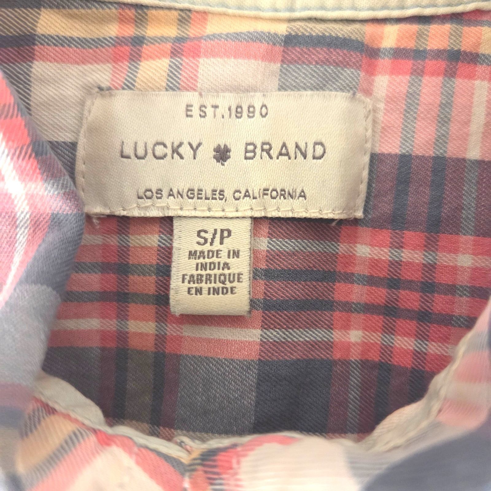 Lucky Brand Chic Lucky Brand Burgundy & Cream Button Up Shirt - Small Size US S / EU 44-46 / 1 - 4 Thumbnail