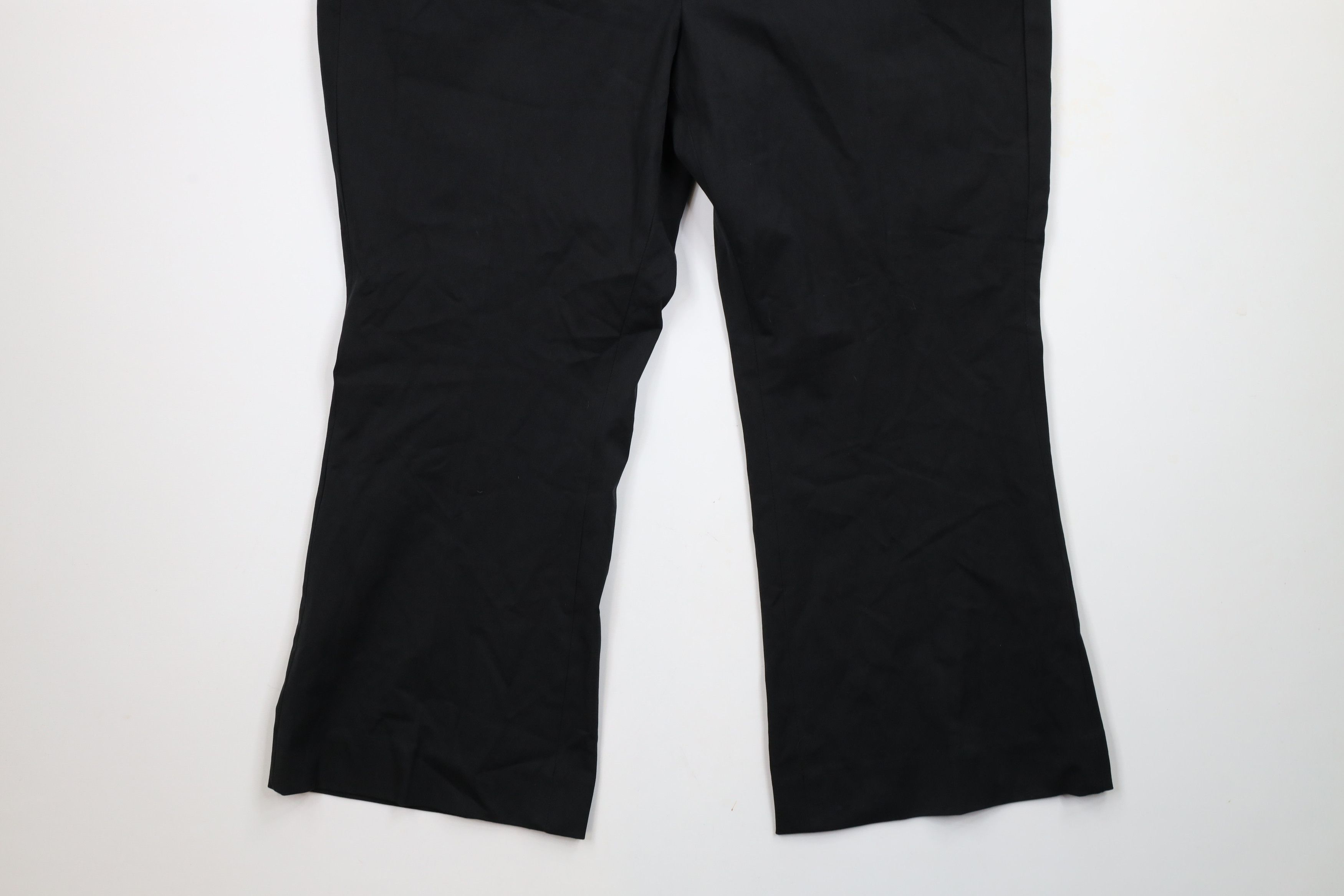 J.Crew × Vintage New J Crew Stretch Wide Leg Flared Kelsey Chino Pants Black Size 40" / US 18 - 4 Thumbnail