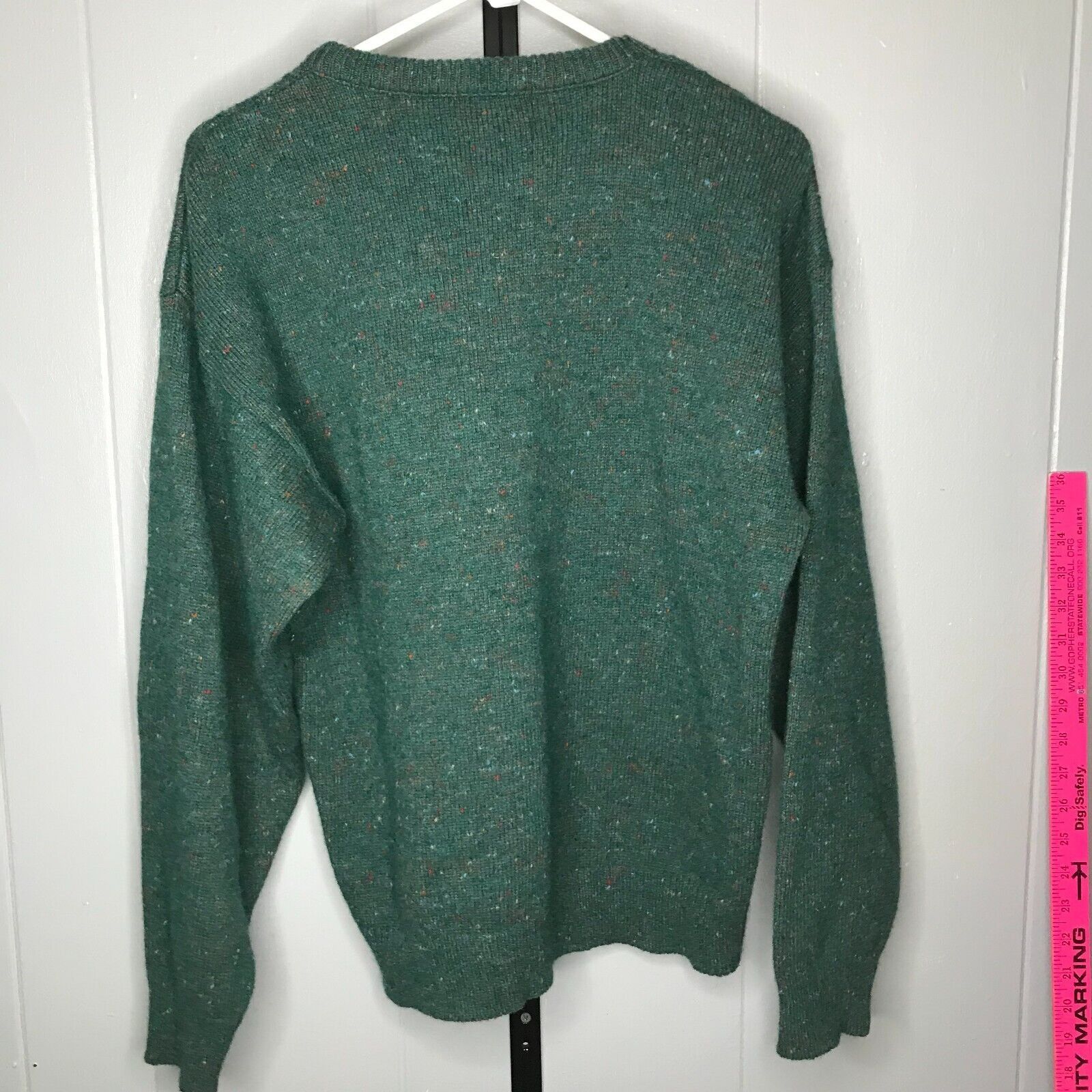 Vintage VTG U.S. Lines Sportswear Mens Wool Blend Button UP Sweater Size US L / EU 52-54 / 3 - 2 Thumbnail