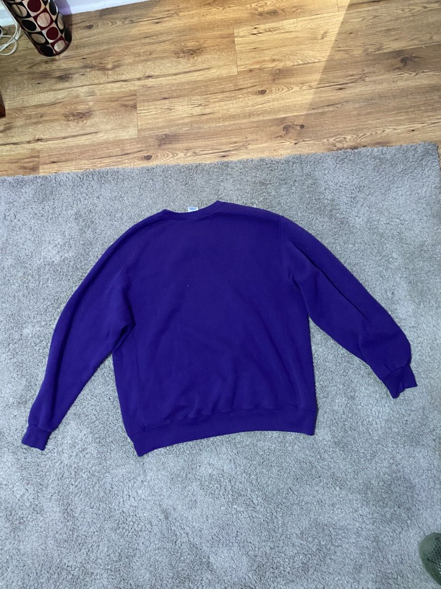 Russell Athletic Vintage purple russell atheltic crewneck sweater Size US XL / EU 56 / 4 - 1 Thumbnail