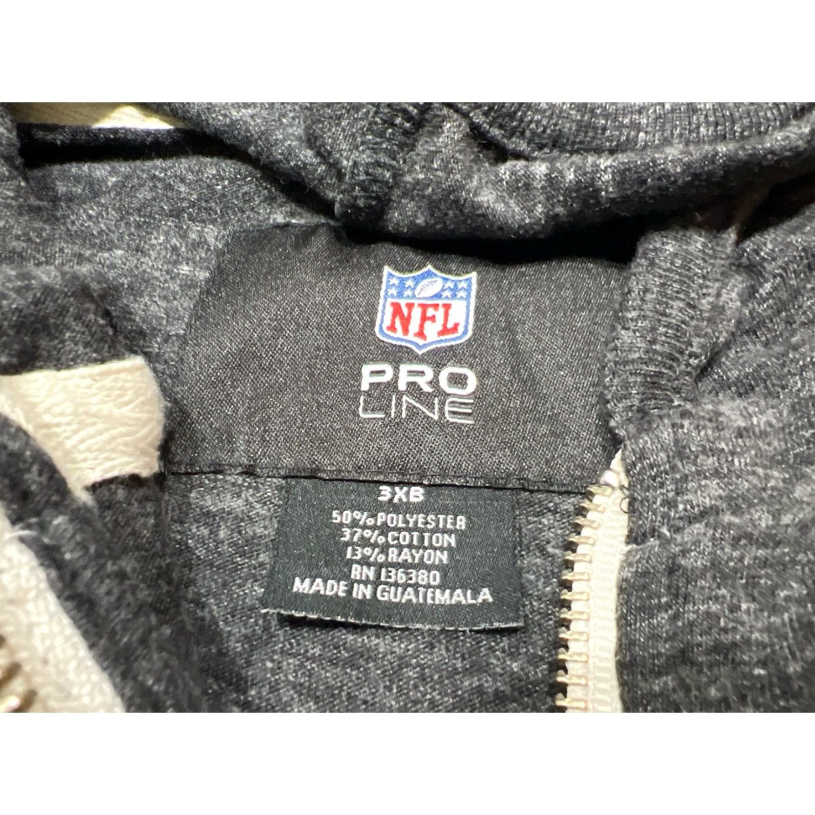 NFL Buffalo Bills NFL Pro Line Gray Full Zip Hoodie 3XB Mens Big 3X Gray Full Zip Lined Not Thick Size US XXL / EU 58 / 5 - 5 Thumbnail