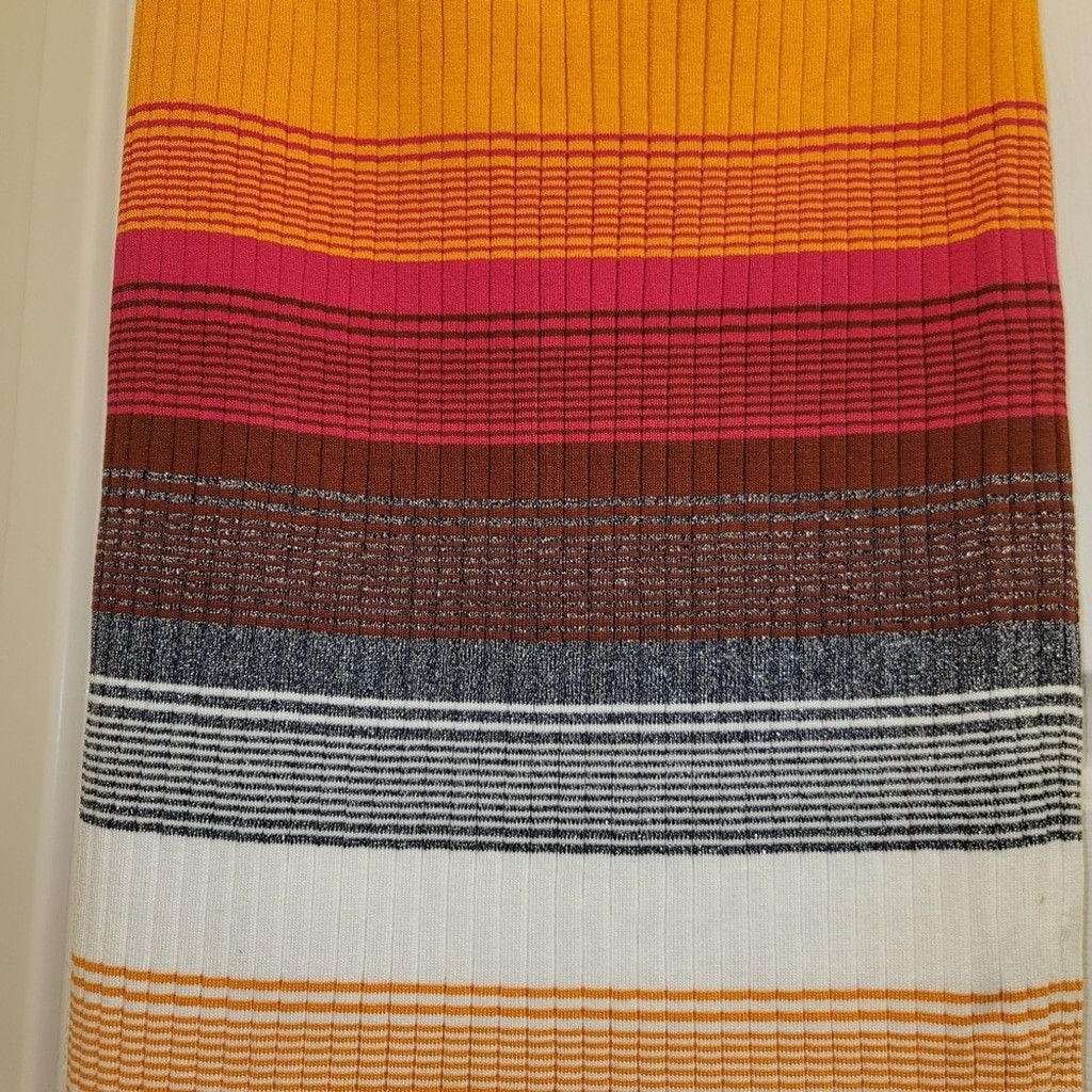 Fashion Nova NWT Fashion Nova Summer Vibe Striped Metallic Skirt Size 38" / US 16 / IT 52 - 12 Thumbnail