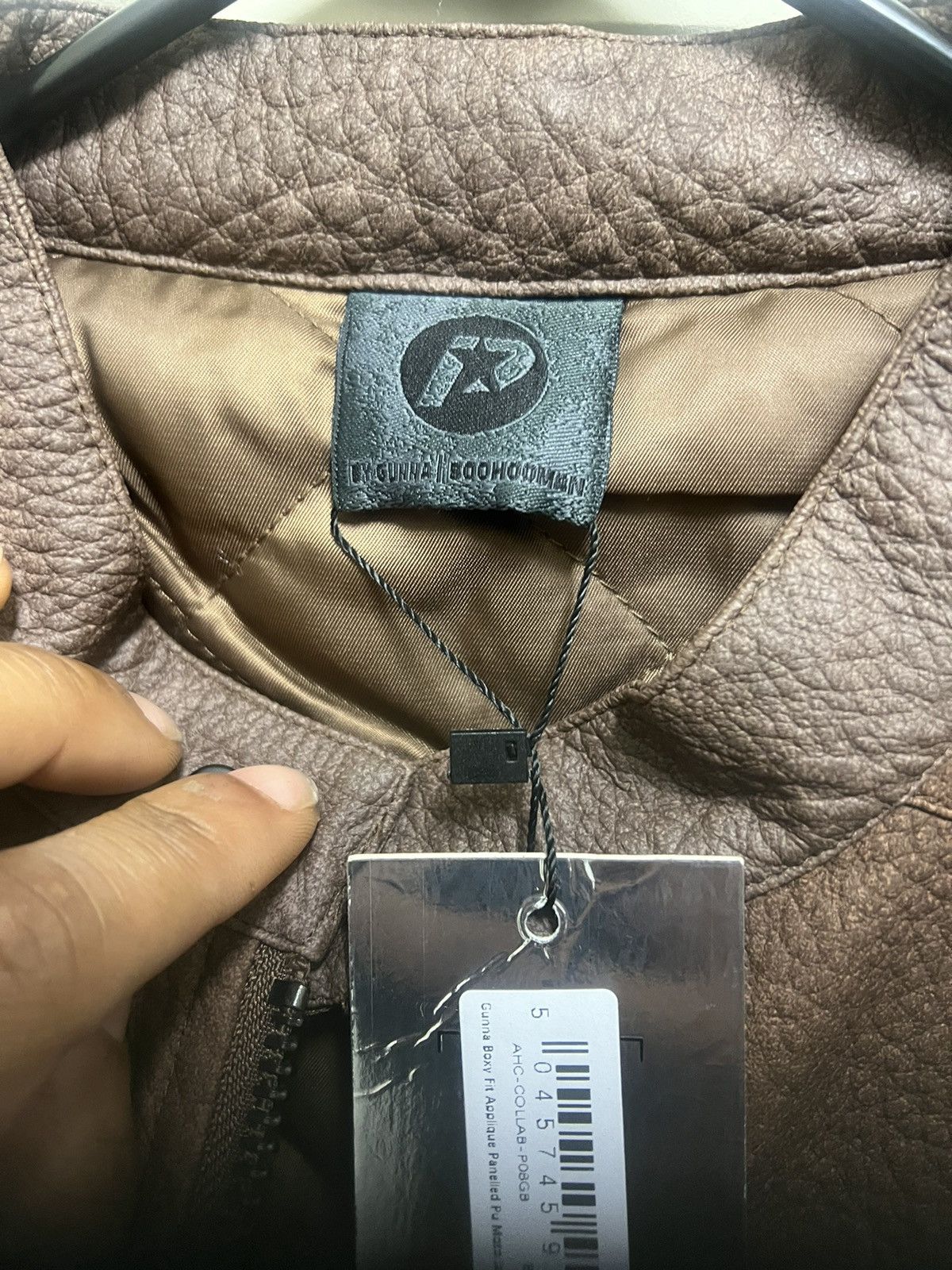 Boohoo PSTAR⭐️ leather MOTTO jacket by GUNNA Size US M / EU 48-50 / 2 - 5 Thumbnail