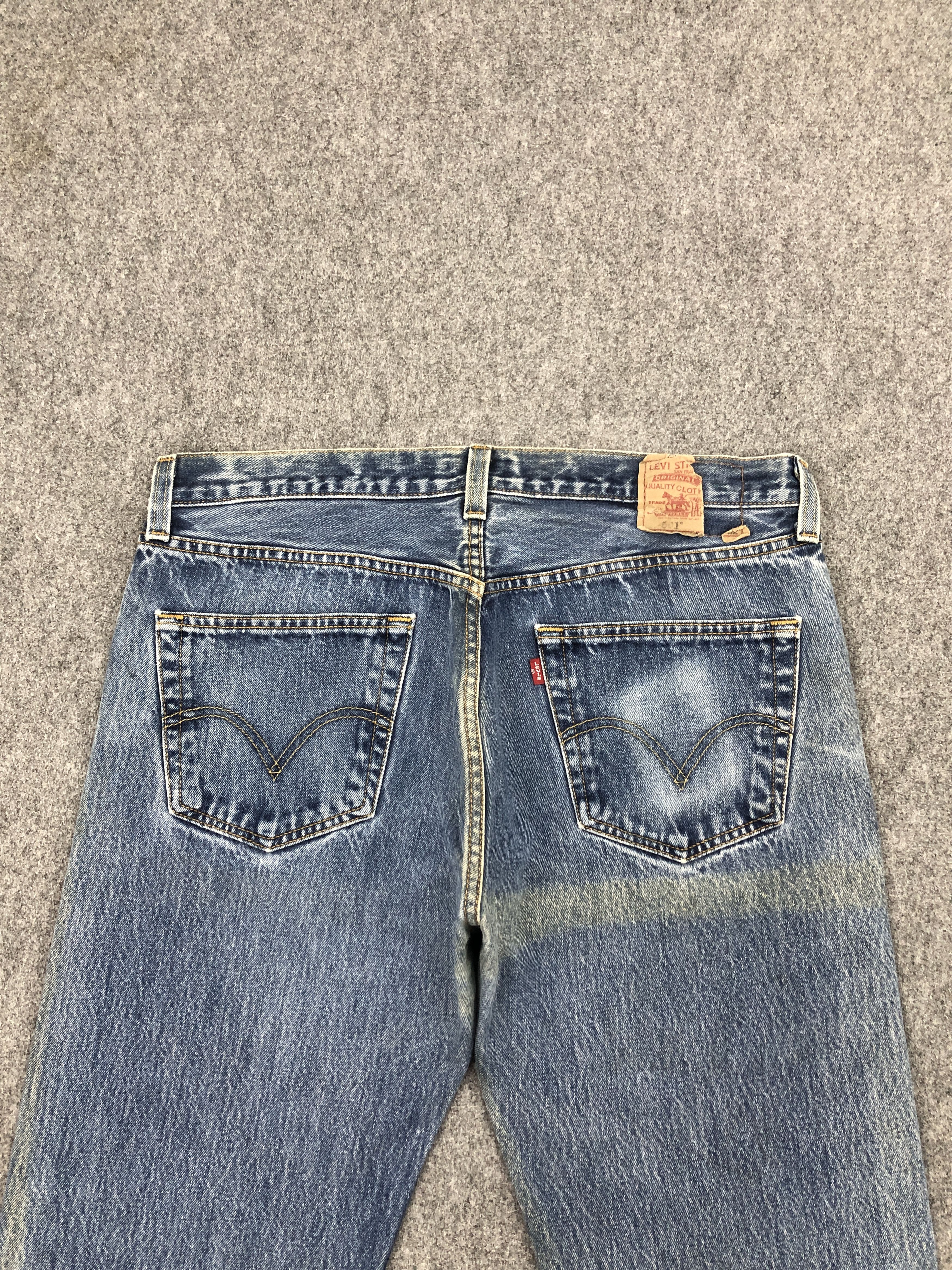 Levi's × Vintage Faded Blue Vintage 90s Levis 501 Denim Jeans Size US 35 - 4 Thumbnail