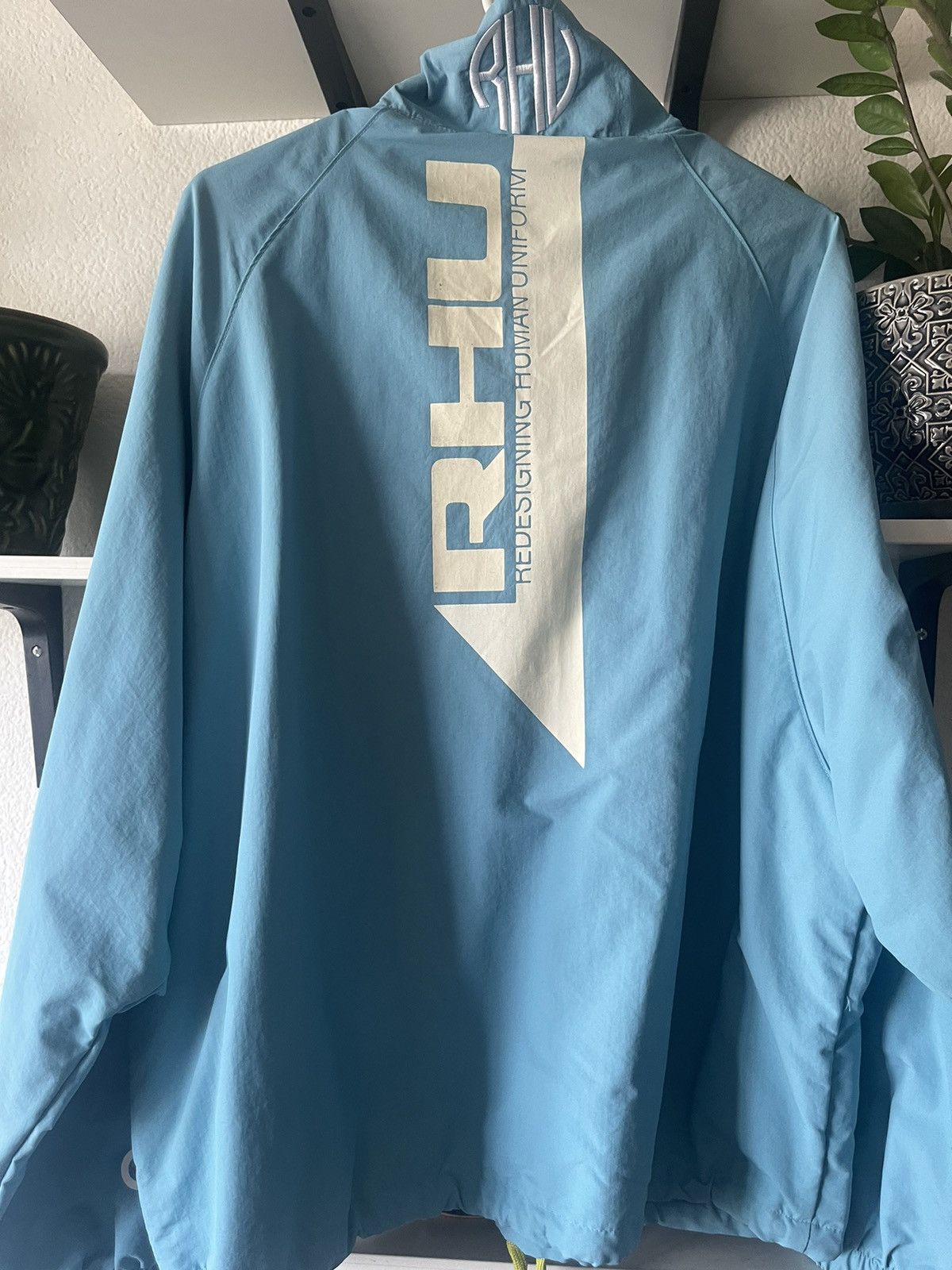 image of Rhude x Zara Rhu Zara Jacket By Rhuigi in Baby Blue, Men's (Size Medium)
