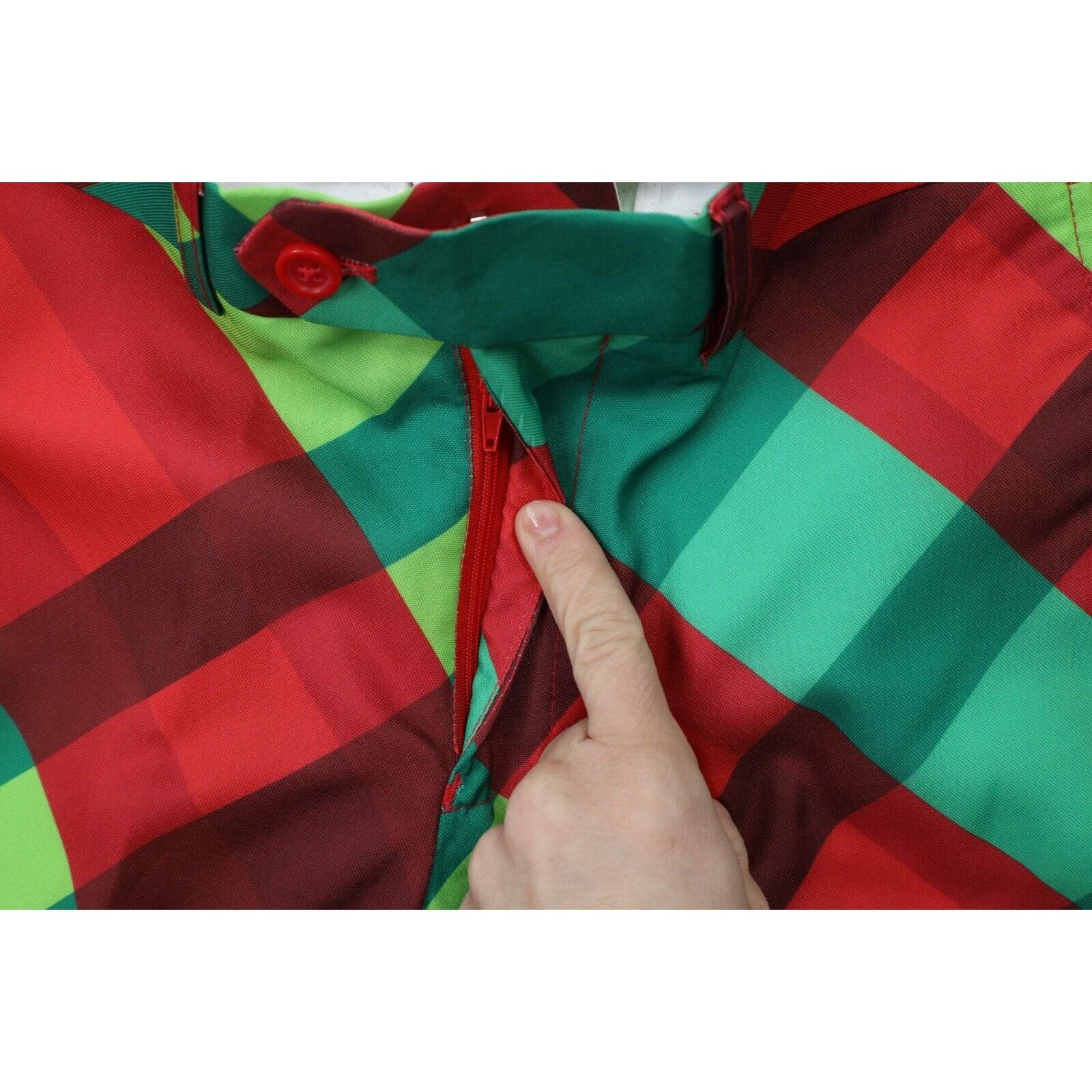 Vintage New Brave Man Christmas Plaid 3 Piece Suit 36R Size 36R - 16 Thumbnail