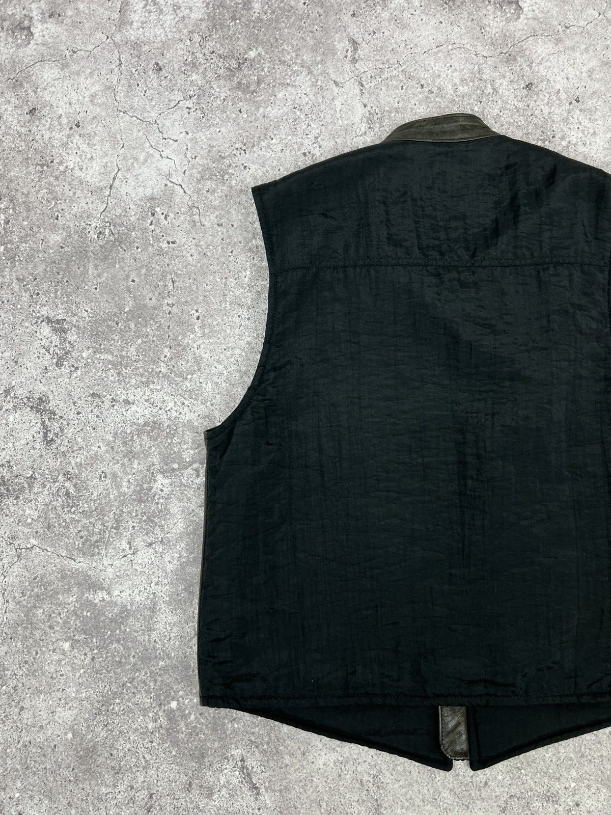 Harley Davidson Vintage Harley Davidson Leather Nylon Vest 90s Size US M / EU 48-50 / 2 - 14 Thumbnail