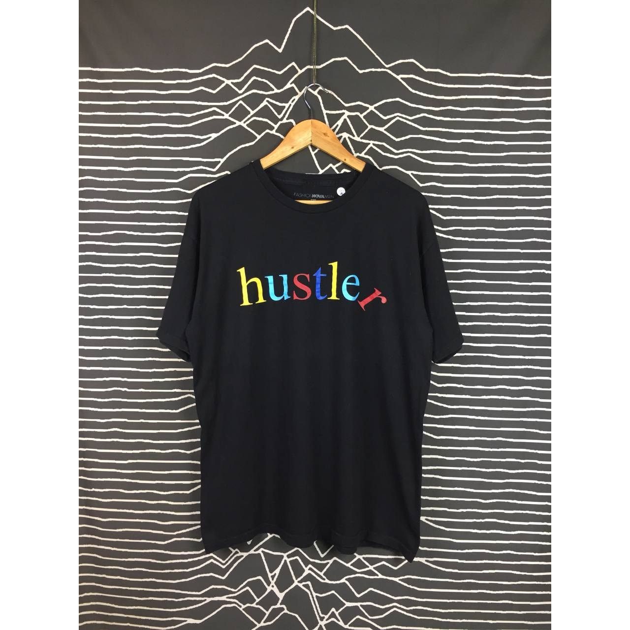 Vintage Fashion Nova Men Hustler Wording Short Sleeve Tee Size US L / EU 52-54 / 3 - 2 Thumbnail