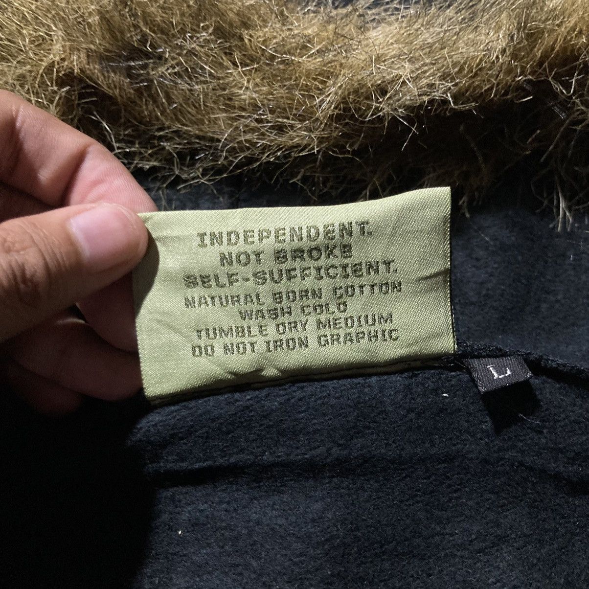 Japanese Brand 2000s Natural Born Stars Logo Fur Ziphoodie Black Punk Lgb Size US XL / EU 56 / 4 - 15 Thumbnail