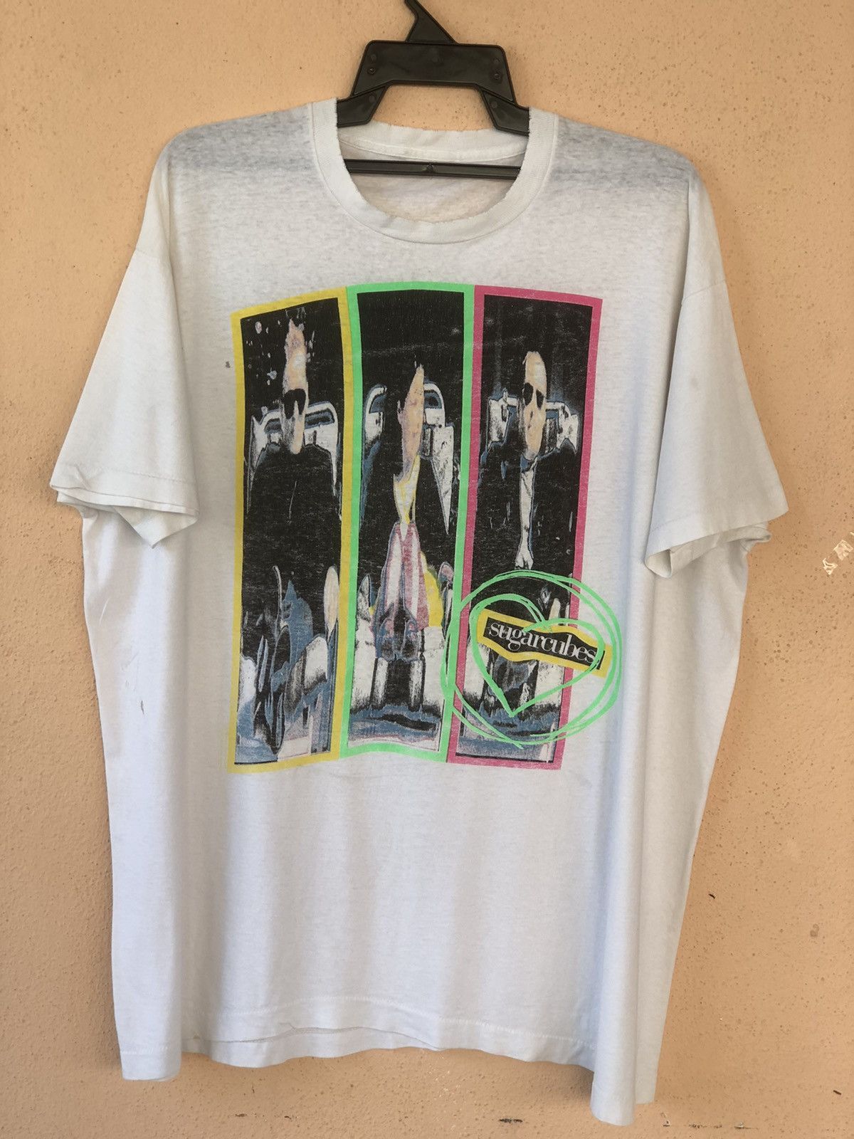 Band Tees × Vintage Vintage 80s Sugarcubes Bjork Distressed Band Tee Size US XXL / EU 58 / 5 - 1 Thumbnail