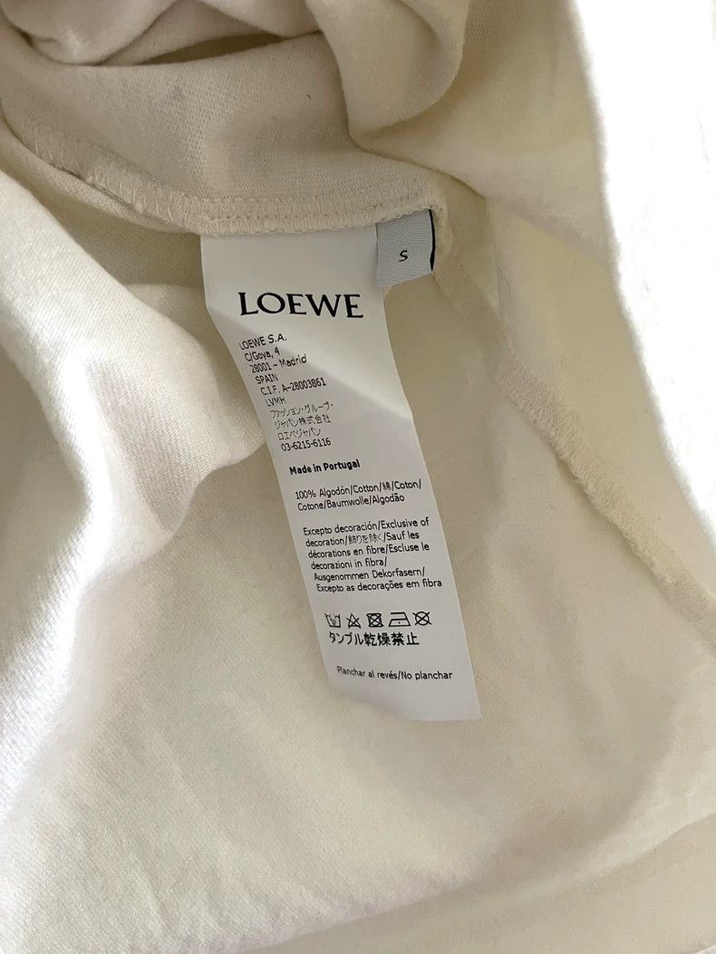 Loewe LOEWE White classic T-shirt Size S / US 4 / IT 40 - 3 Thumbnail
