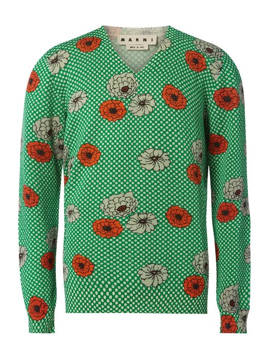 Marni MARNI V-Neck Flower Sweater BNWT🔥 | Grailed