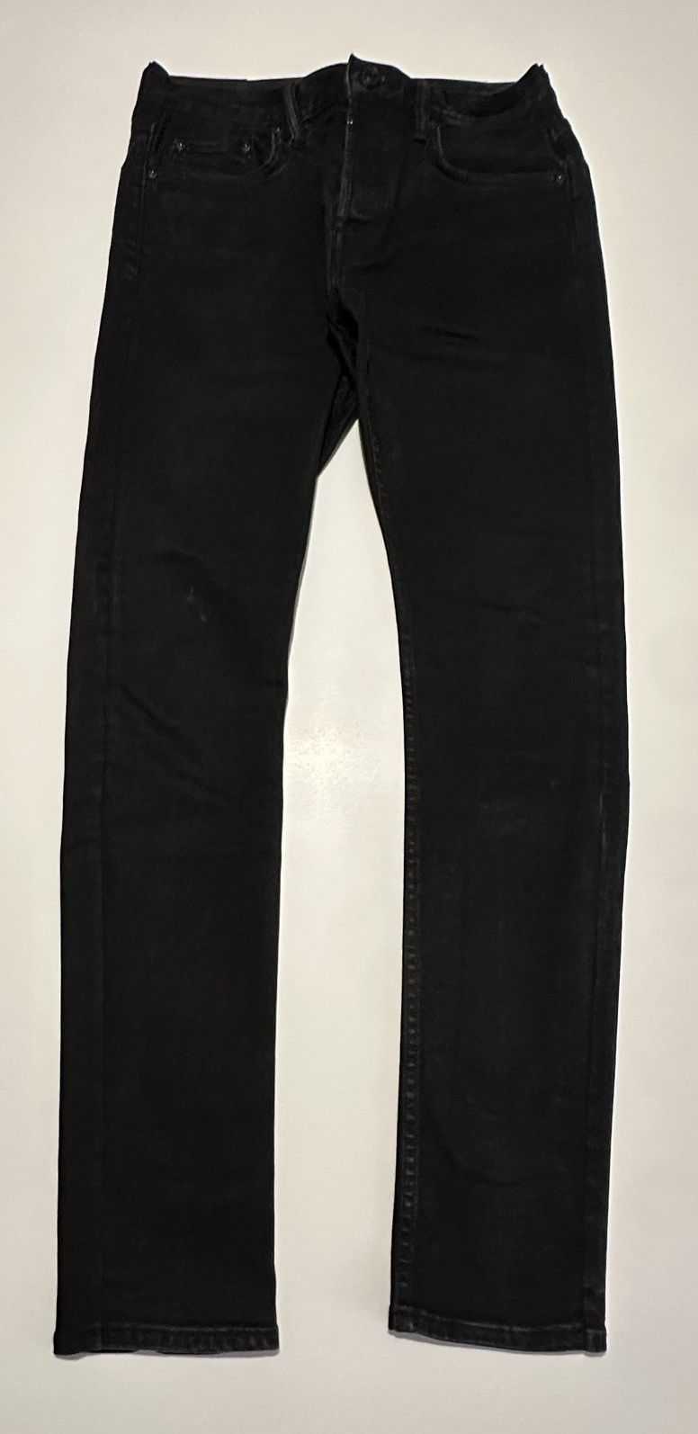 All Saints Black Denim Cigarette Jeans