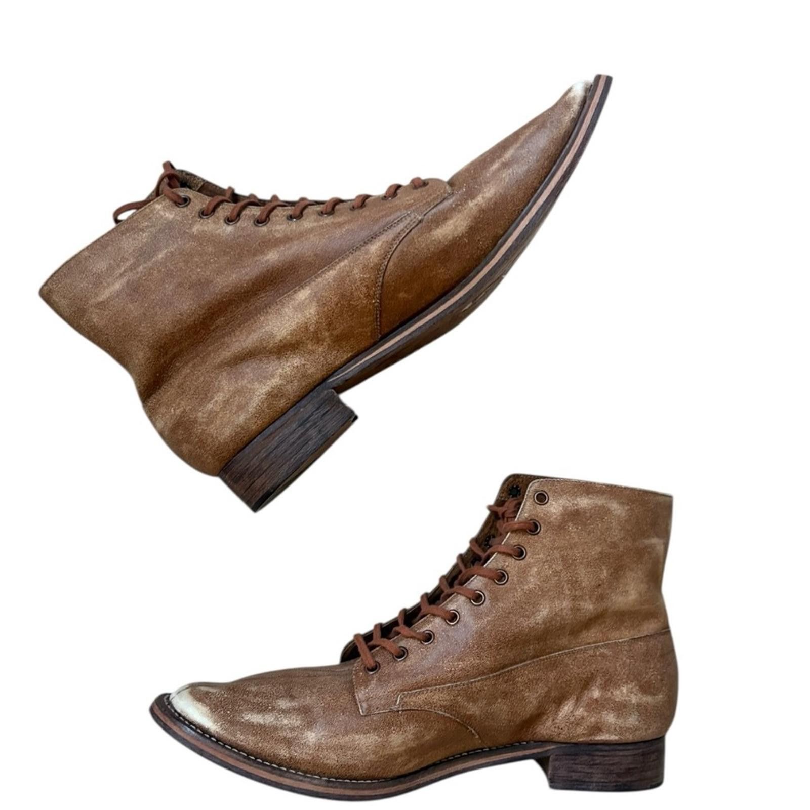 THE GREAT THE GREAT DISTRESSED LEATHER THE BOXCAR BOOT Size US 10 / IT 40 - 5 Thumbnail