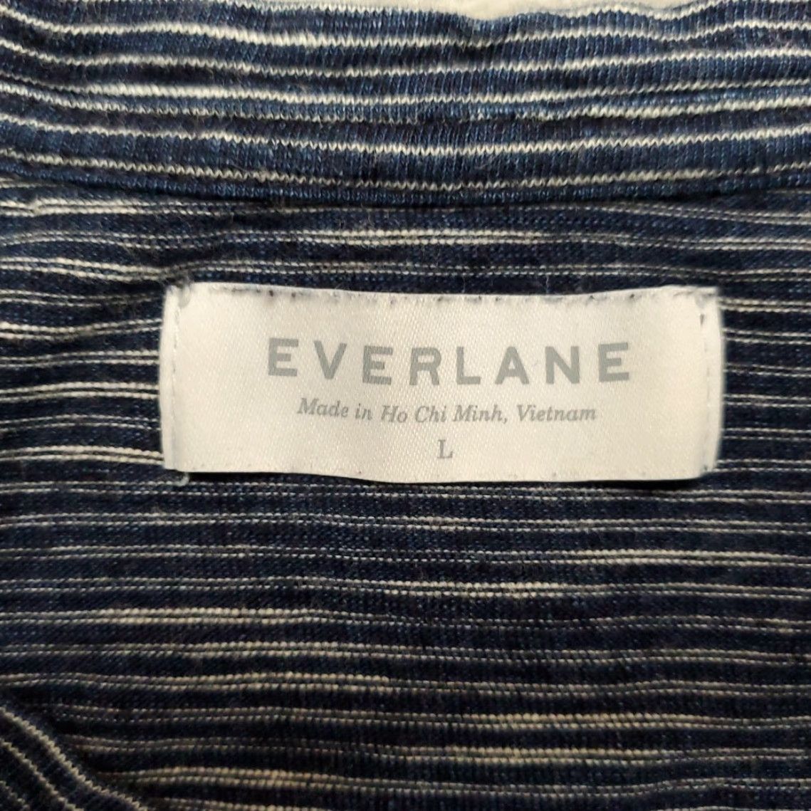 Everlane Everlane Shirt Mens L Blue Striped Crewneck Short Sleeve TEE Size US L / EU 52-54 / 3 - 2 Thumbnail