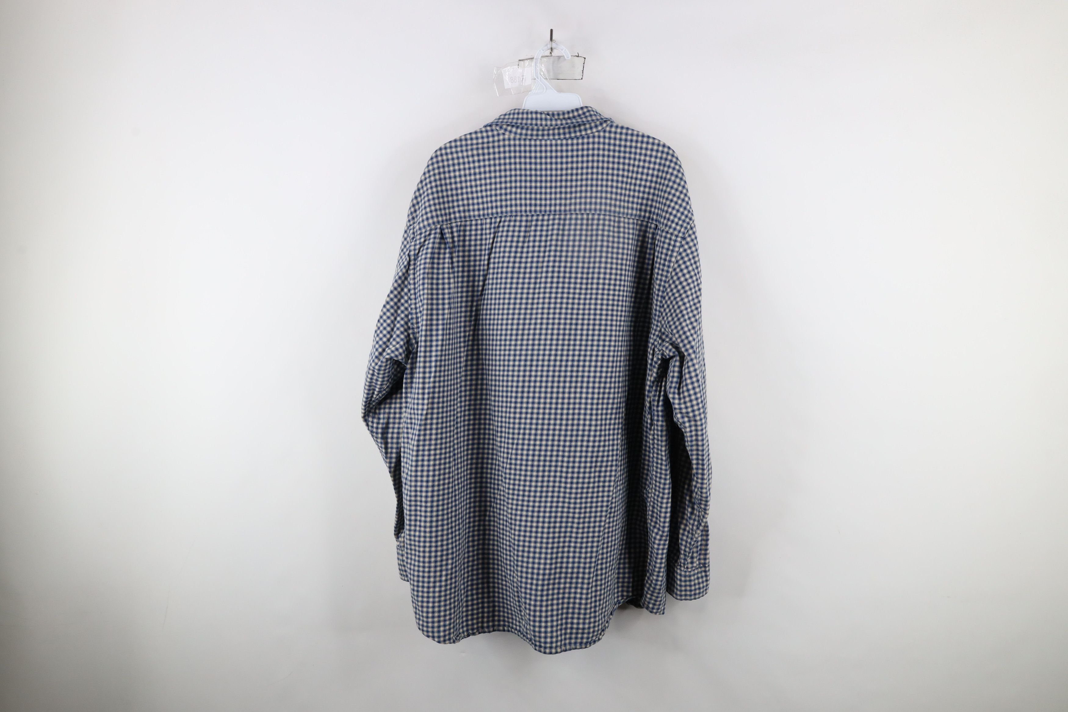 Nautica × Vintage Vintage 90s Nautica Flannel Collared Button Shirt Plaid Size US XL / EU 56 / 4 - 11 Thumbnail