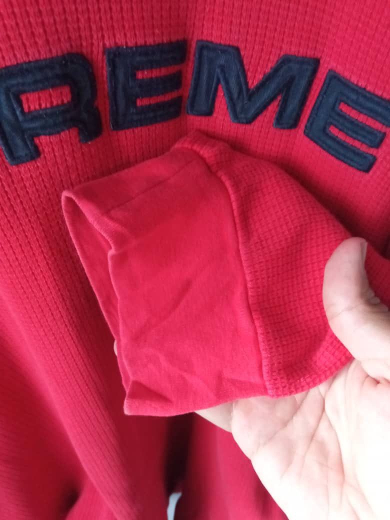 Supreme Supreme Hooded Waffle Ringer Size US XL / EU 56 / 4 - 10 Thumbnail