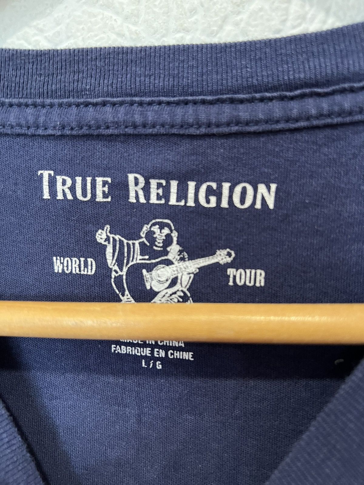 True Religion Vintage True Religion Blue Tee T Shirt Size US L / EU 52-54 / 3 - 3 Thumbnail