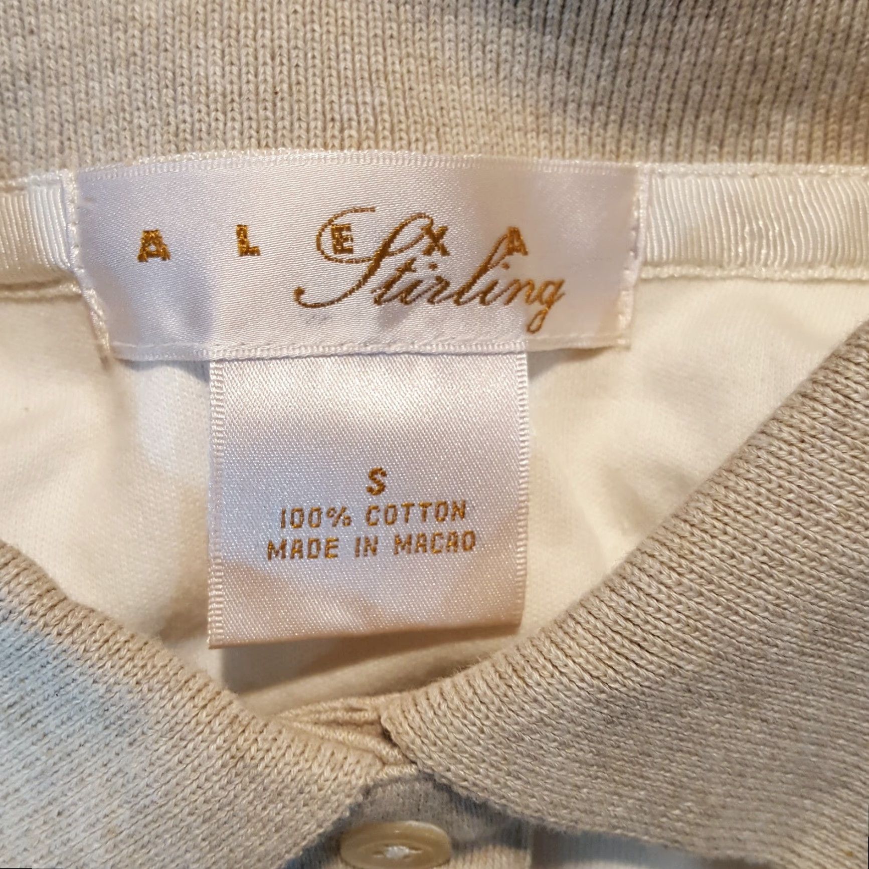 Vintage Preppy Collared 2 Tone Pullover Women's Size Small Button Collar Golf Polo Shirt Size S / US 4 / IT 40 - 4 Thumbnail