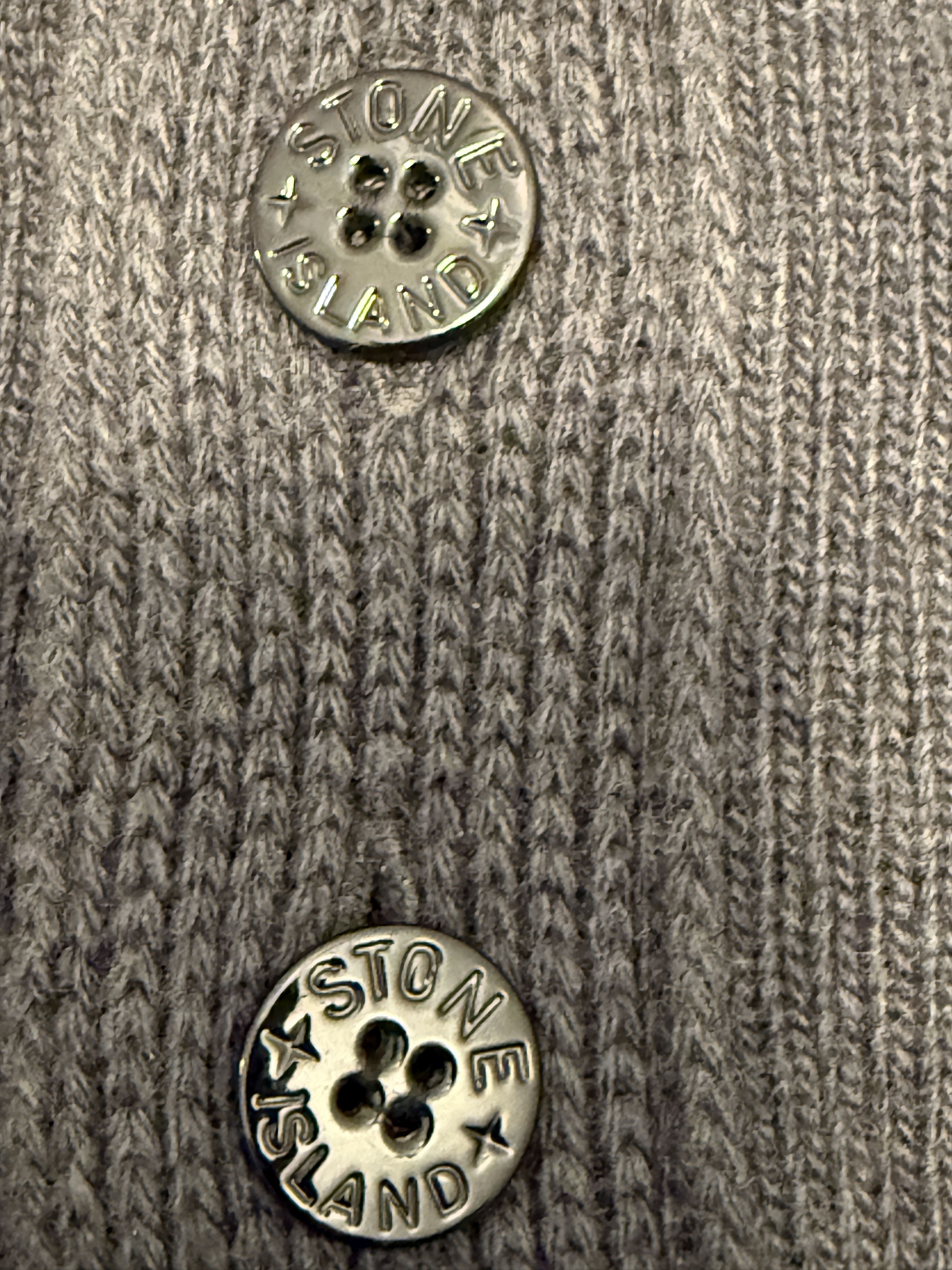 Stone Island Stone Island Half Zip & Button Knit Sweater XL Grey Size US XL / EU 56 / 4 - 3 Thumbnail