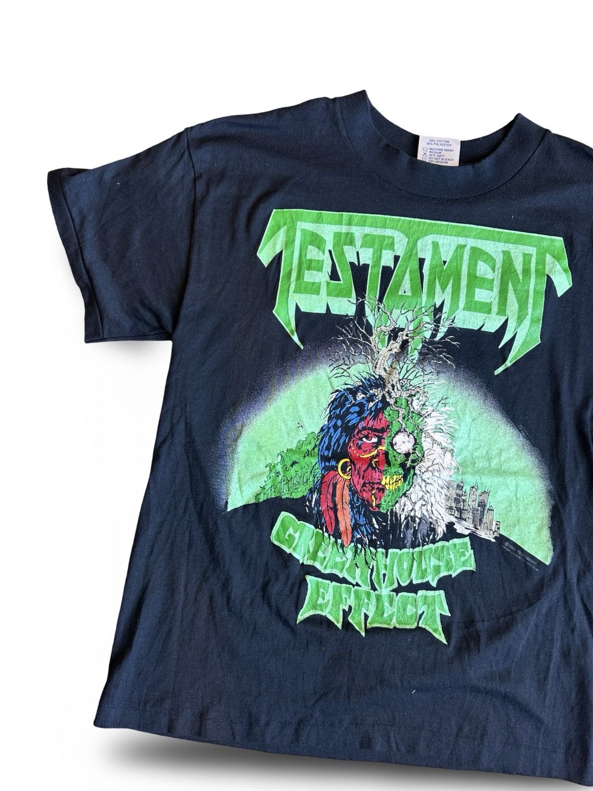 Band Tees × Vintage 1988 Testament "Criminal Minds Effect" tour tee Size US M / EU 48-50 / 2 - 2 Thumbnail