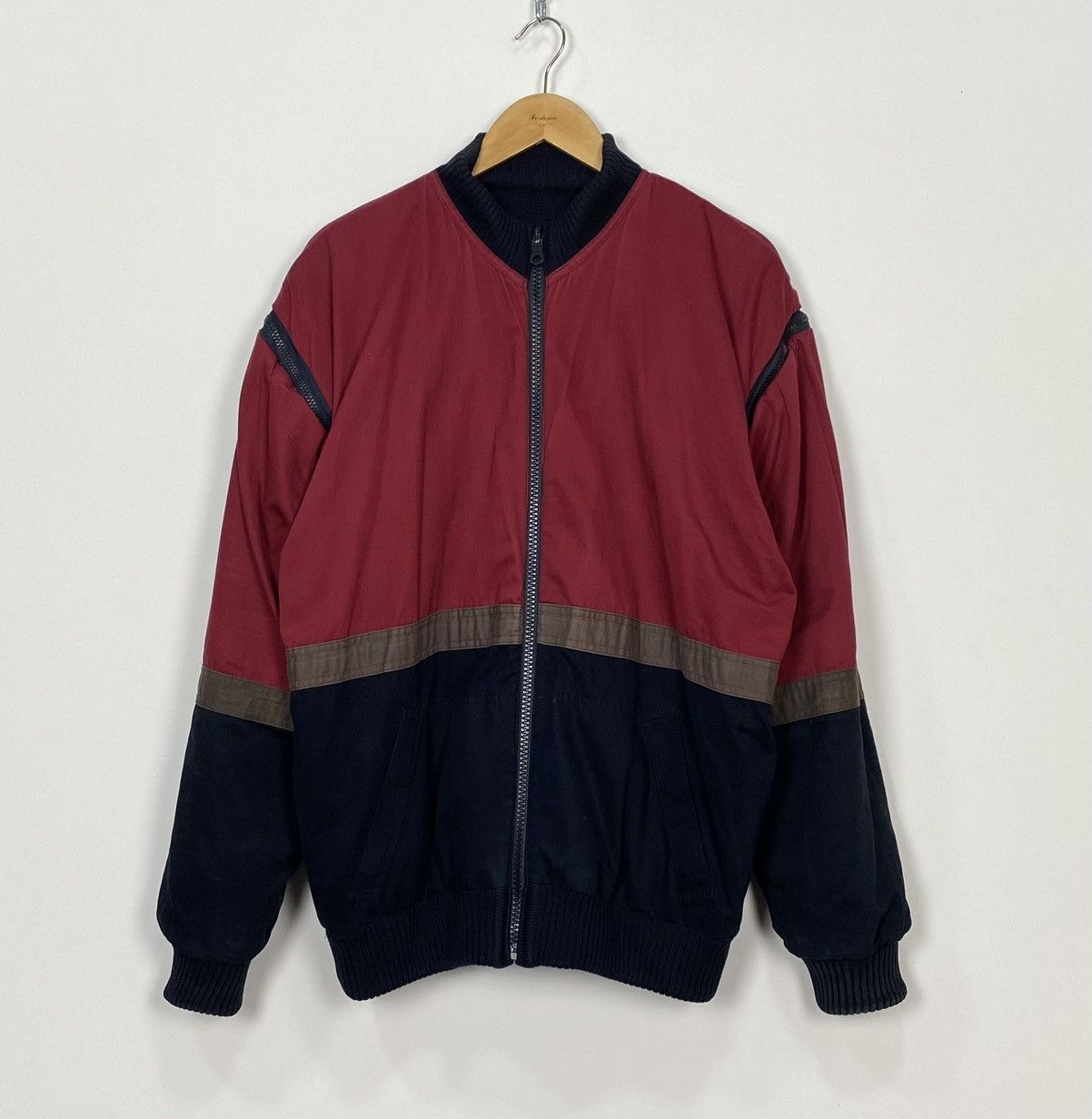 Paul & Shark Vintage Paul & Shark Reversible 3 in 1 Jacket Wool Full Zip Size US XL / EU 56 / 4 - 9 Thumbnail