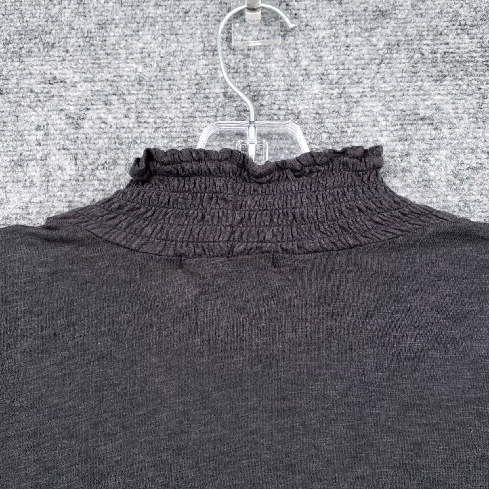 Z Supply Z Supply Sweater Womens M Medium Cropped Gray Pullover Mock Neck Size M / US 6-8 / IT 42-44 - 7 Thumbnail