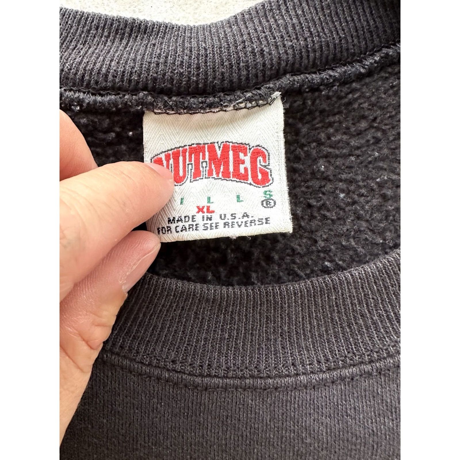 Nutmeg VINTAGE Nutmeg Sweatshirt Basketball 90s XL Men Pullover Black USA Heat Miami Style: 90s, Basketball, Pullover, Sweatshirt, XL, Black, Men Size US XL / EU 56 / 4 - 3 Thumbnail