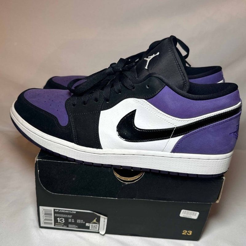 Jordan Brand × Nike Size 13 - Nike Air Jordan 1 Low Court Purple Men's Shoes Size US 13 / EU 46 - 8 Thumbnail