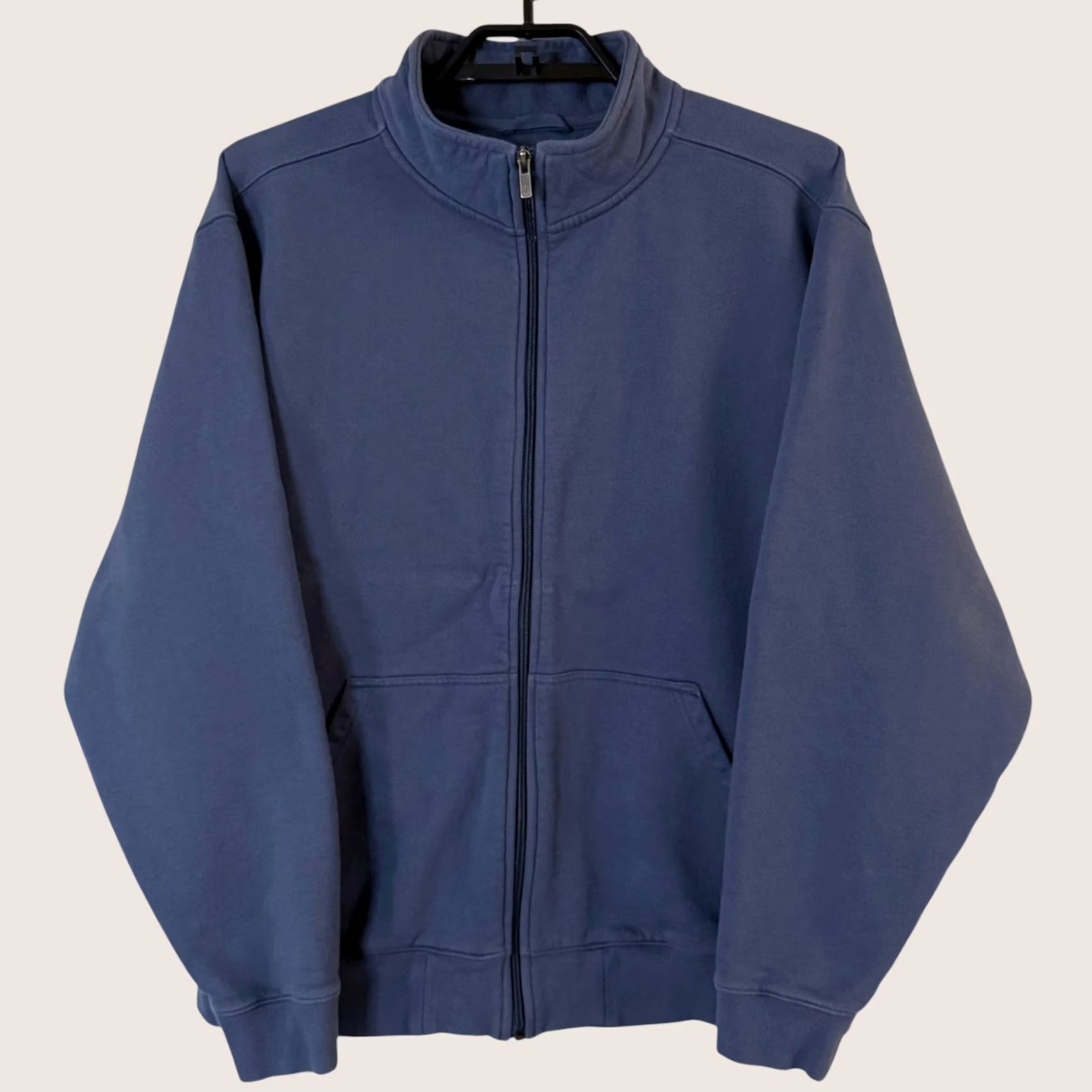 Vintage VINTAGE L.L. Bean Sweatshirt Blue Full Zip Mock-Neck Athletic Traditional-Fit Men XL Pockets Heavyweight Winter Fall Spring Outdoors Size US XL / EU 56 / 4 - 1 Thumbnail