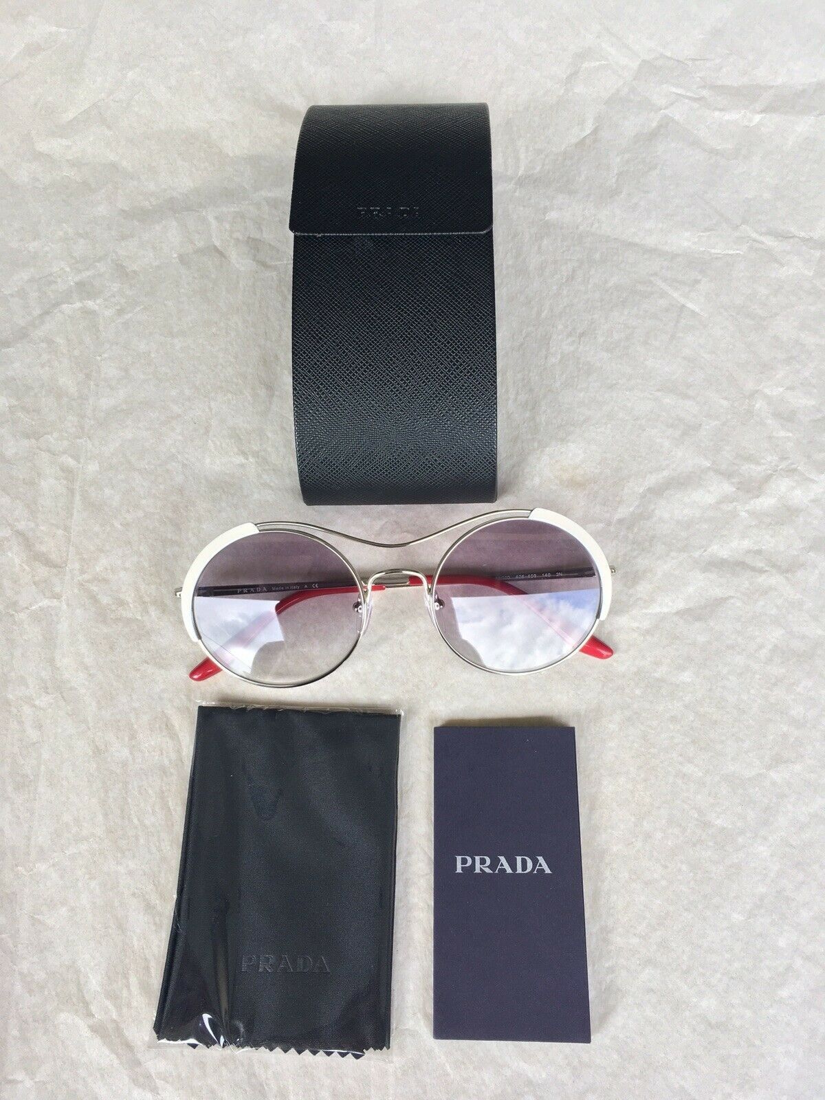Prada PRADA Round Sunglasses SPR 55V Size ONE SIZE - 3 Thumbnail