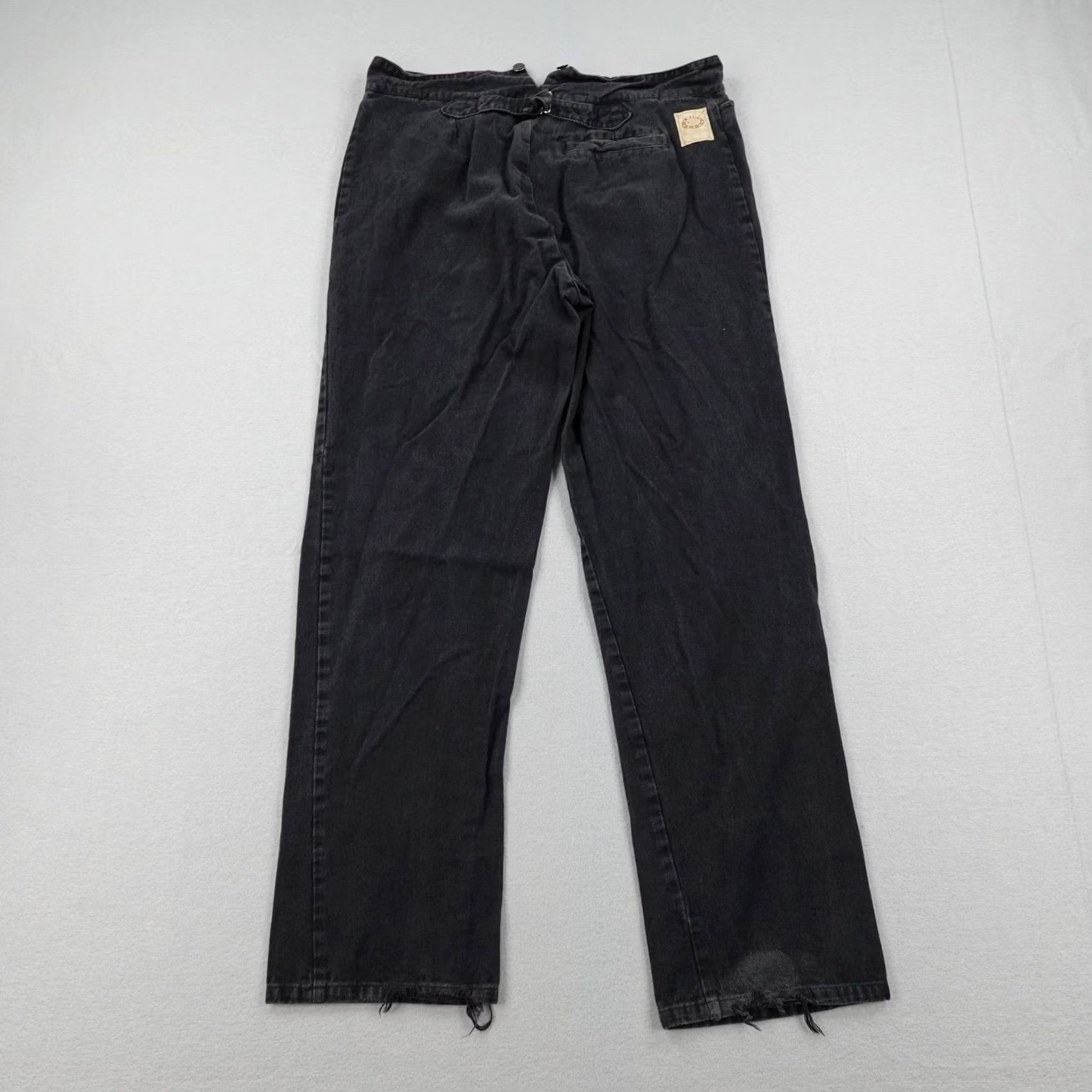 Vintage VINTAGE Wahmaker Pants Mens 40 Black Buckle Back Frontier Western Button Fly Size US 40 / EU 56 - 5 Thumbnail