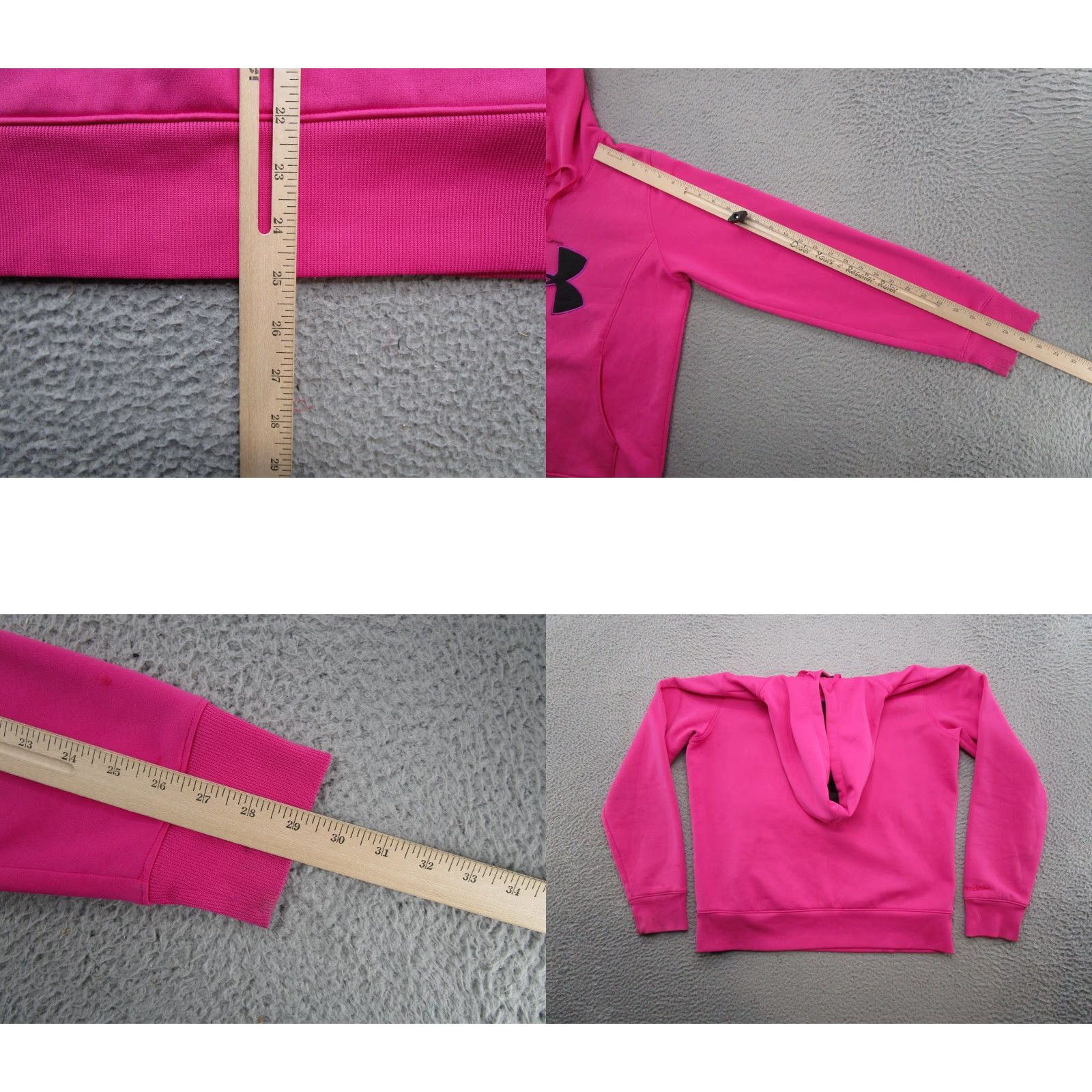Under Armour Under Armour Hoodie Women's L Pink Coldgear Stretch Semi Fitted Sweatshirt Size L / US 10 / IT 46 - 8 Thumbnail
