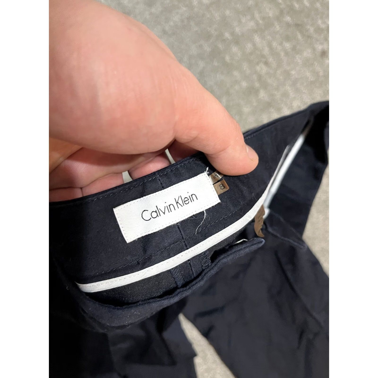 Calvin Klein CALVIN KLEIN Women's Pants Size 8 Black Straight Leg Chino Stretch Mid Rise Size 30" / US 8 / IT 44 - 5 Thumbnail