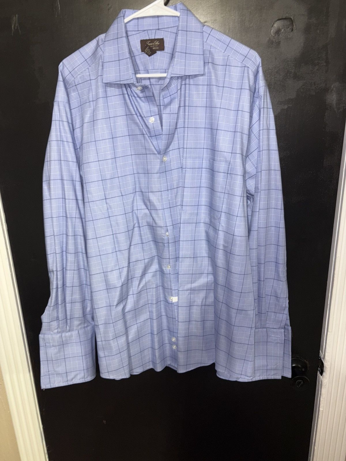 Tasso Elba Tasso Elba blue button up w/ French Cuffs Size US XL / EU 56 / 4 - 1 Thumbnail