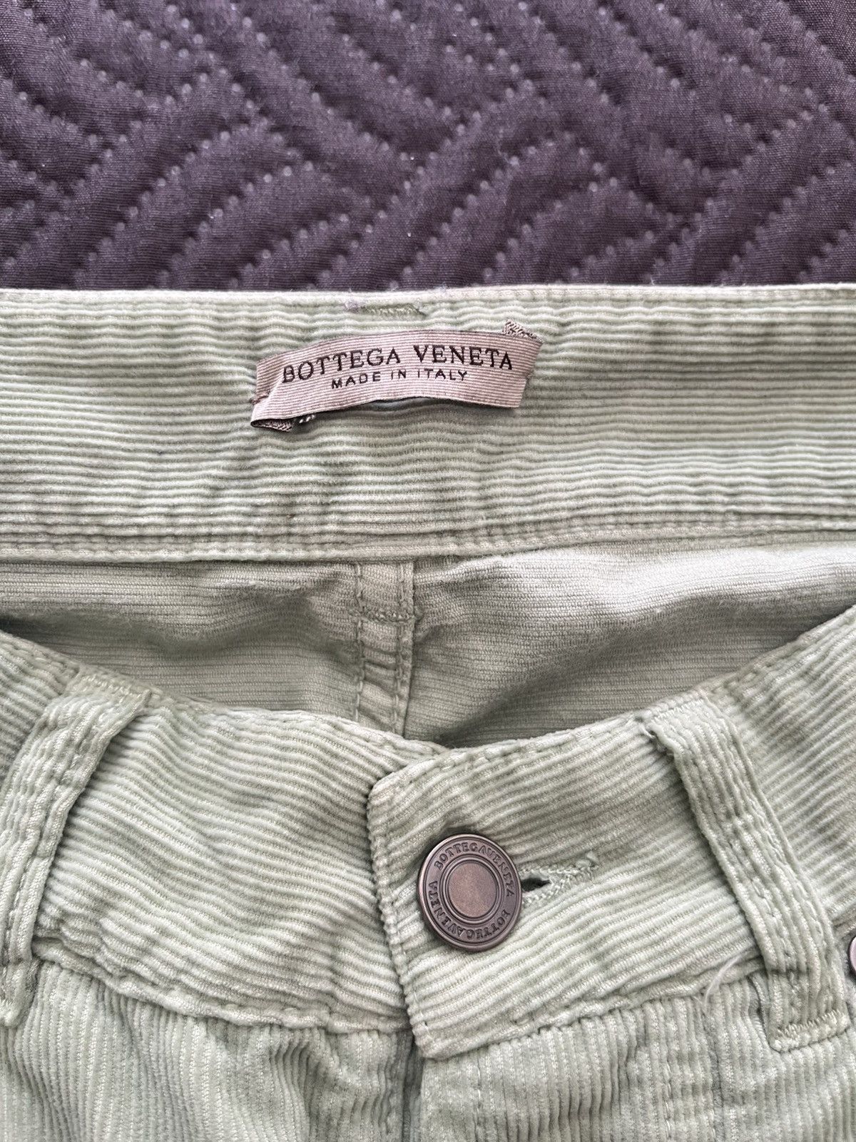 Bottega Veneta Bottega Veneta Pistachio Green Corduroy Size 26" / US 2 / IT 38 - 10 Thumbnail