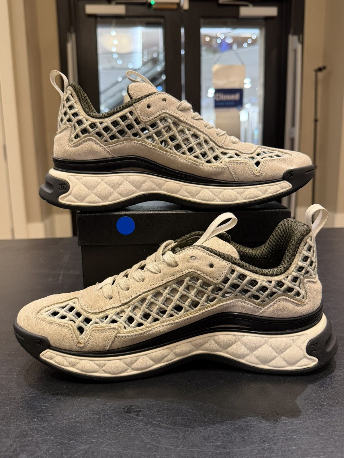 Chanel Chanel Trainer Sneakers - Beige Size US 6.5 / EU 39-40 - 2 Thumbnail
