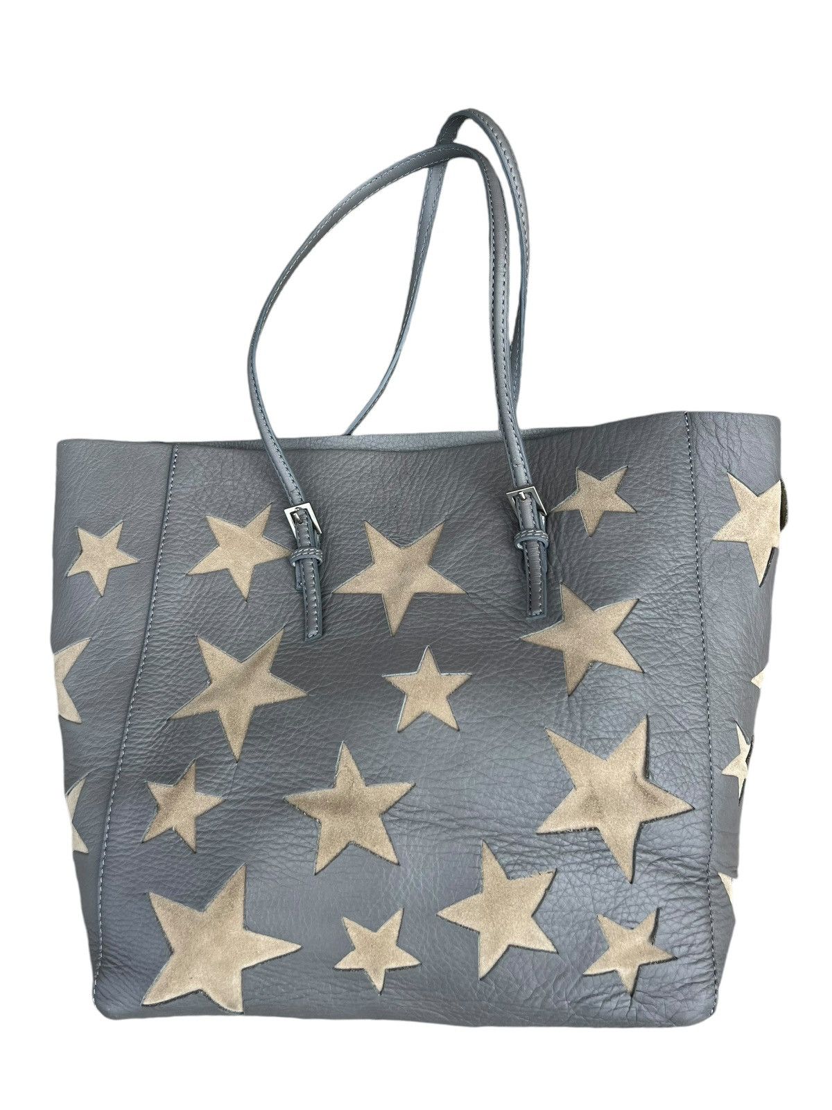 Leather Handmade Amantes Amentes Stars Patina Leather Tote Bag Size ONE SIZE - 6 Thumbnail