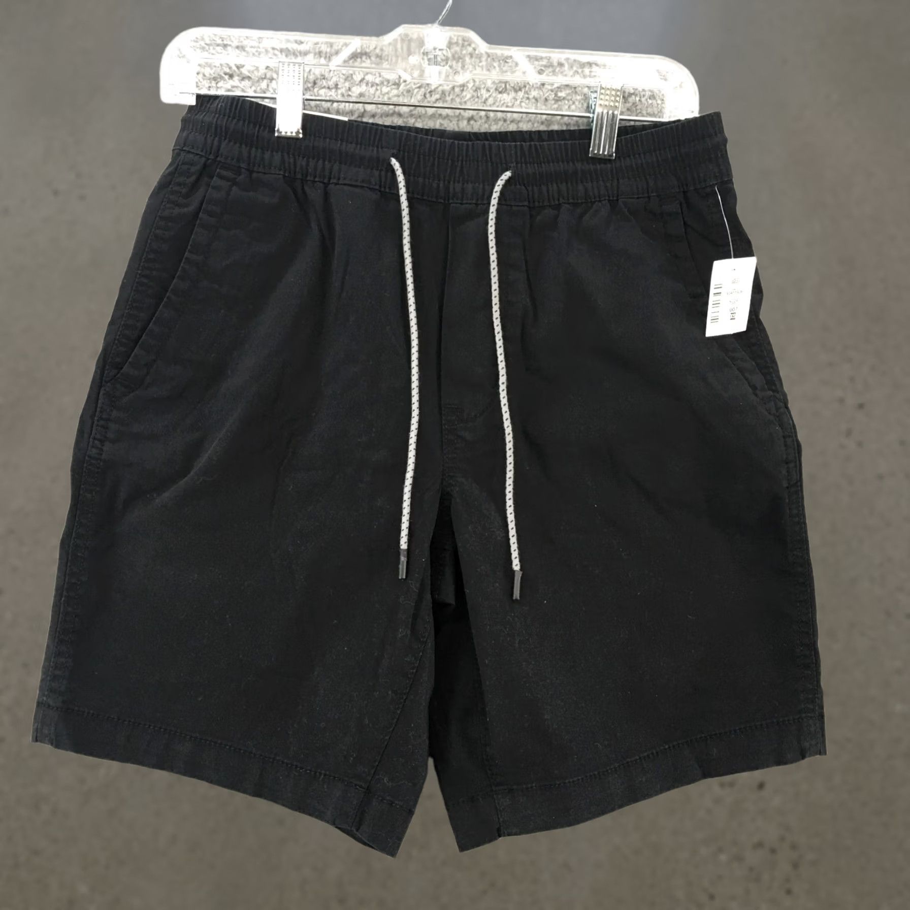 Vintage Aero Jogger Shorts Mens XS 8.5 Inseam Elastic Waist NWT Black Cotton Blend Flat Front Pockets Sweat Casual Modern 8.5 Inseam Size US 27 - 1 Thumbnail