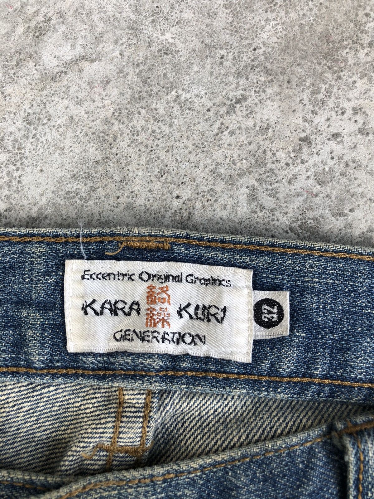 Karakuri Tamashii Karakuri Tamashii Embroidered Jeans Distressed Jeans Size US 32 / EU 48 - 22 Thumbnail