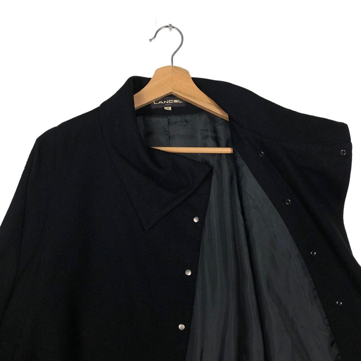 Lancel 🔥90’s Double Collar Wool Jacket Over Sized Lancel Paris Size US M / EU 48-50 / 2 - 9 Thumbnail
