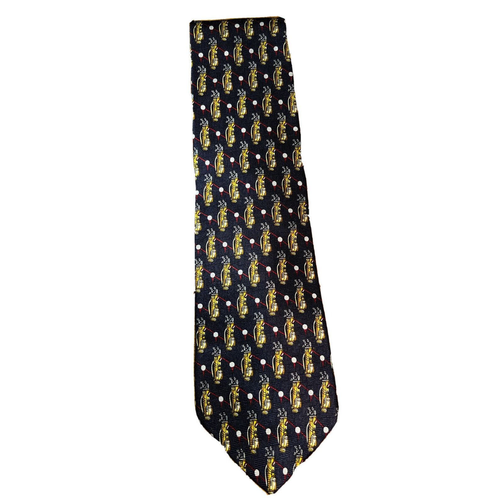 Other NOVEL-TIES by Roffe VTG Navy Blue Men’s Golf Club Silk Tie Size ONE SIZE - 1 Thumbnail