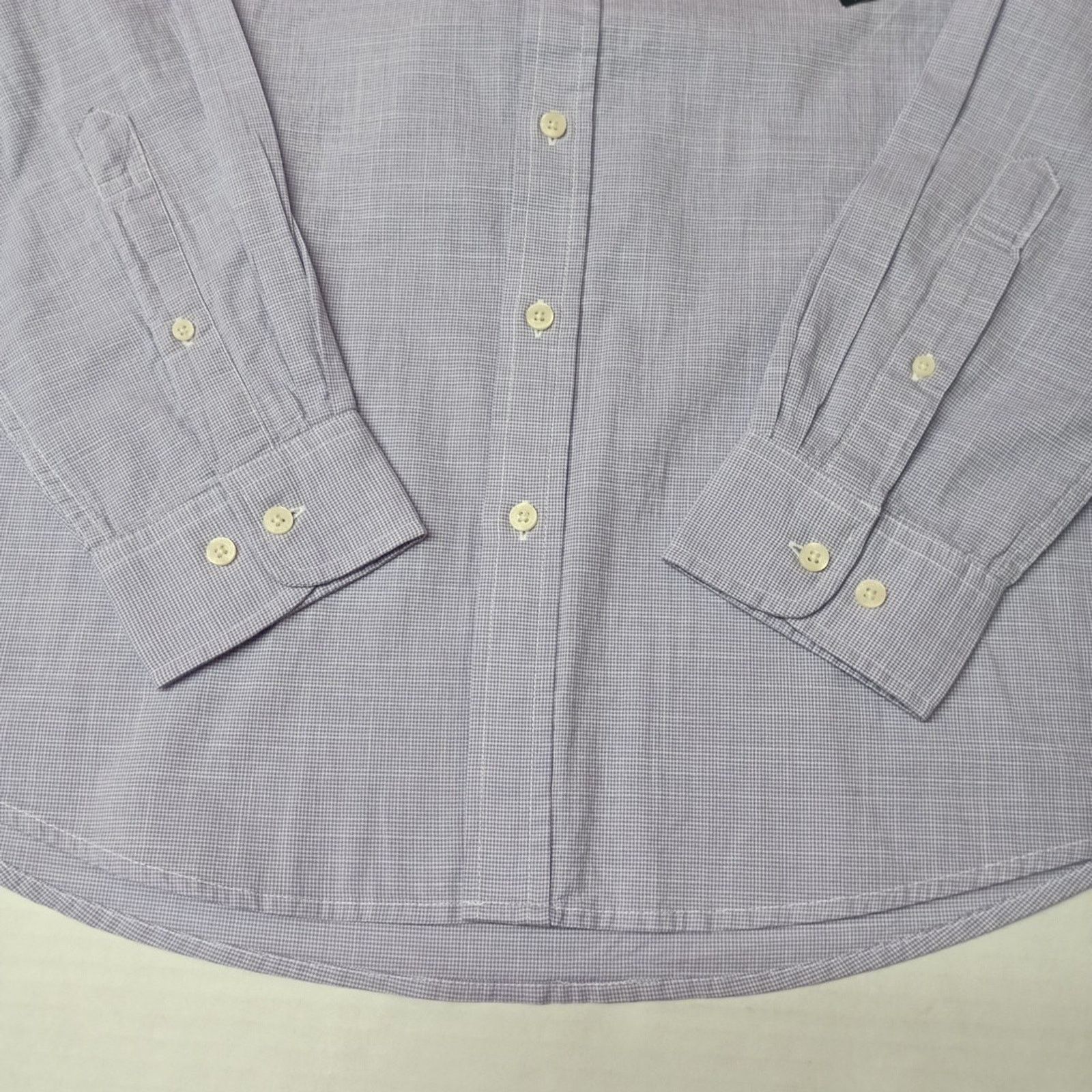 U.S. Polo Assn. U.S. Polo Assn. Button Woven Shirt Men's L Violet Checkered Size US L / EU 52-54 / 3 - 2 Thumbnail