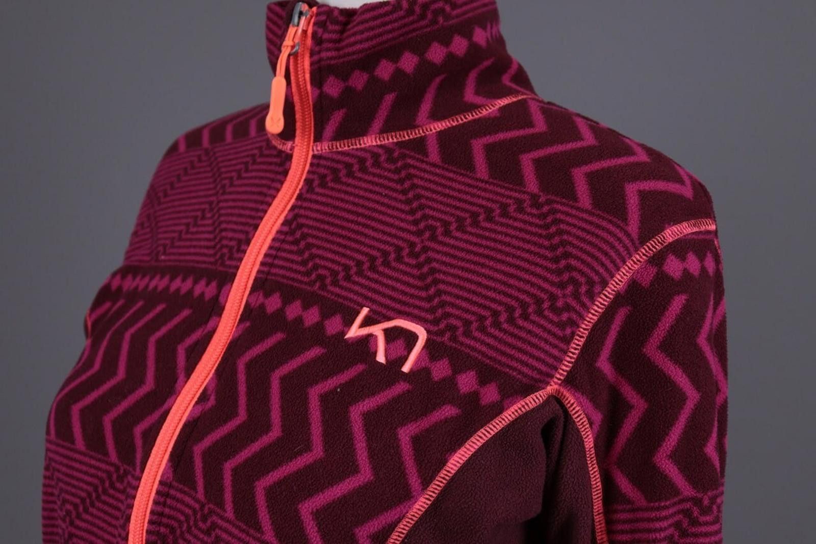 Designer Kari Traa Purple Geometric Striped Jacket Size L Size L / US 10 / IT 46 - 9 Thumbnail
