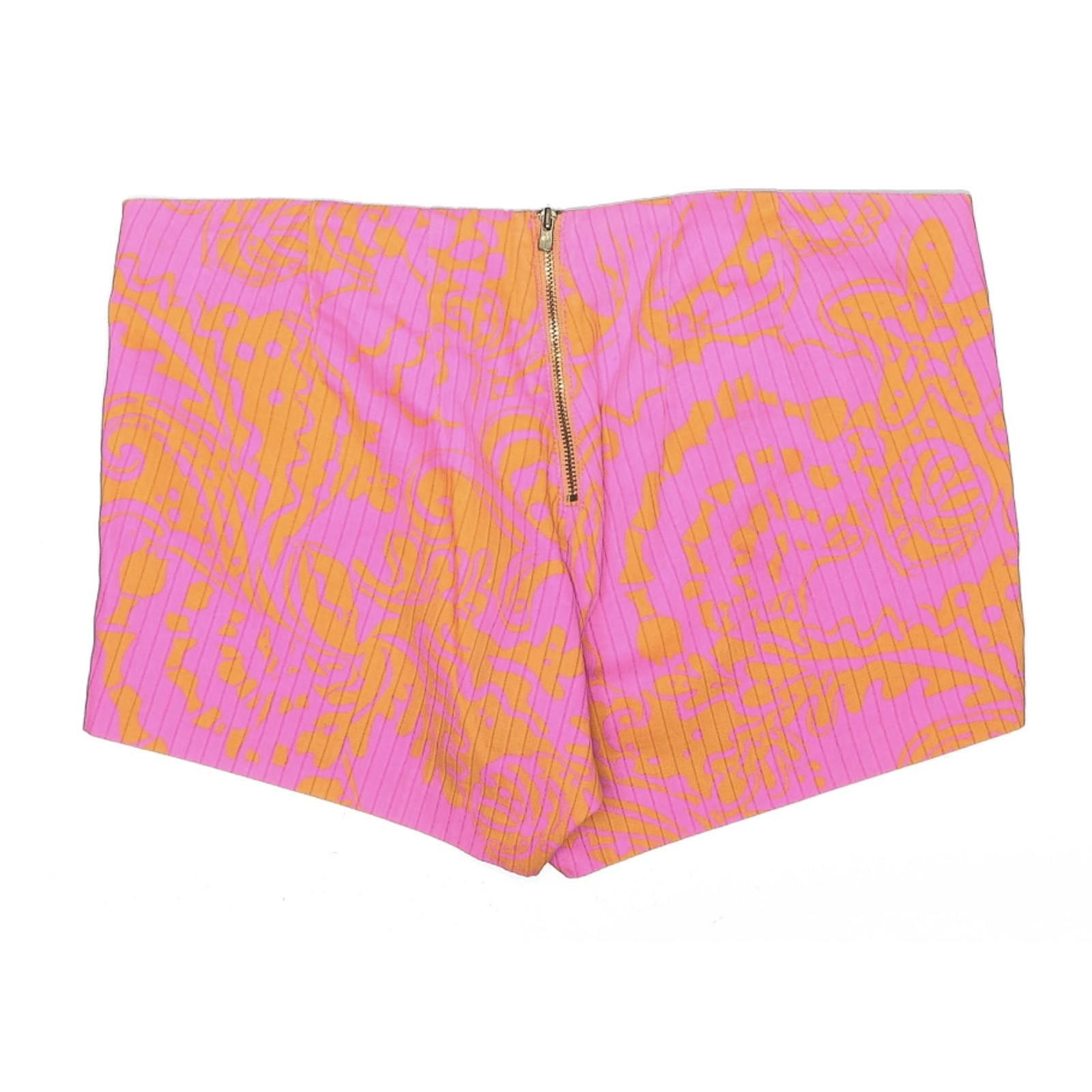 Other Lilly Pulitzer Pink and Orange Paisley Print Shorts Size 0 Size 25" / US 0 / IT 36 - 2 Thumbnail