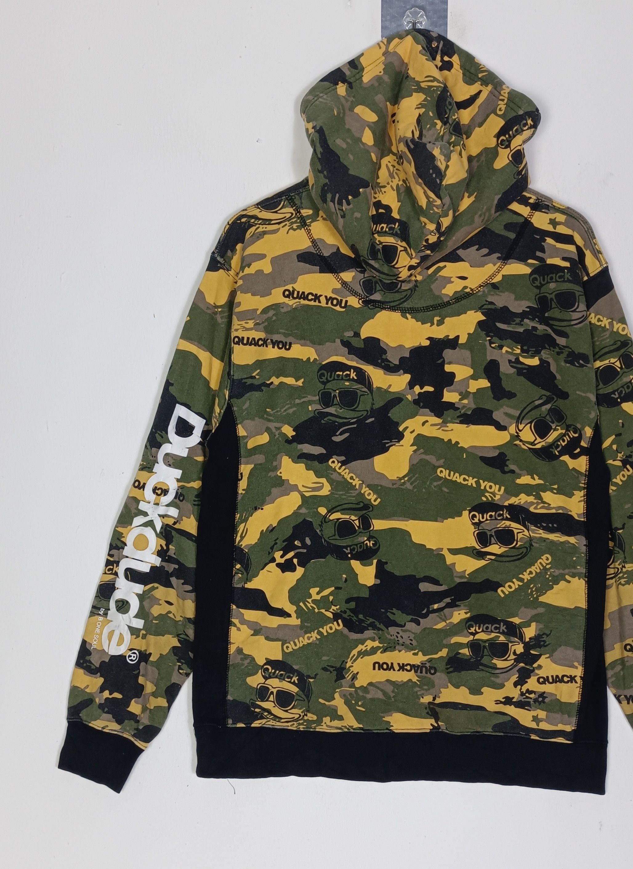 Japanese Brand Duck Dude B One Soul Camo Hoodie Size US L / EU 52-54 / 3 - 7 Thumbnail